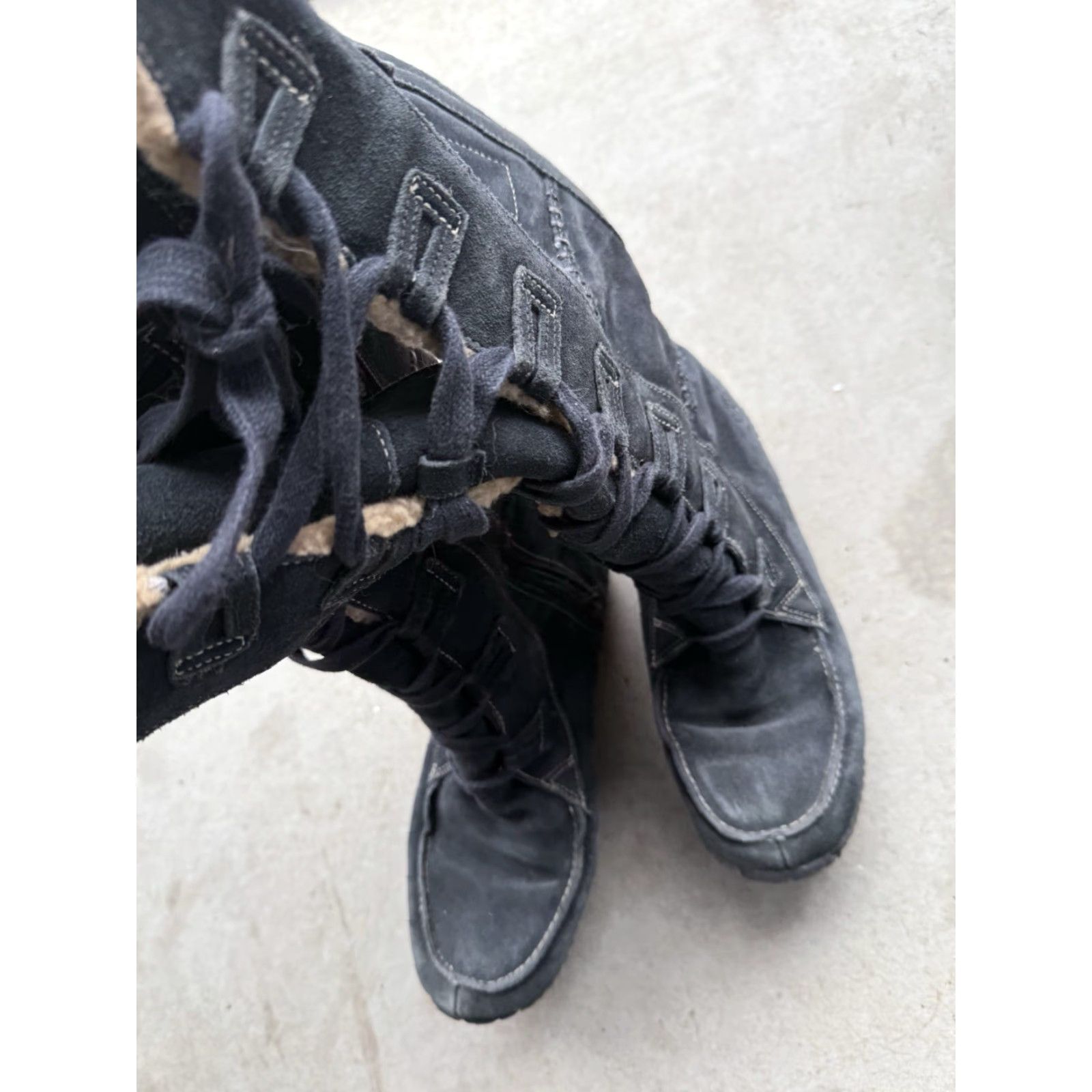 Timberland Timberland Granby Black Suede 13" Tall Zip Up Winter Boots Women Sz 7.5 M Size US 8 / IT 38 - 6 Thumbnail