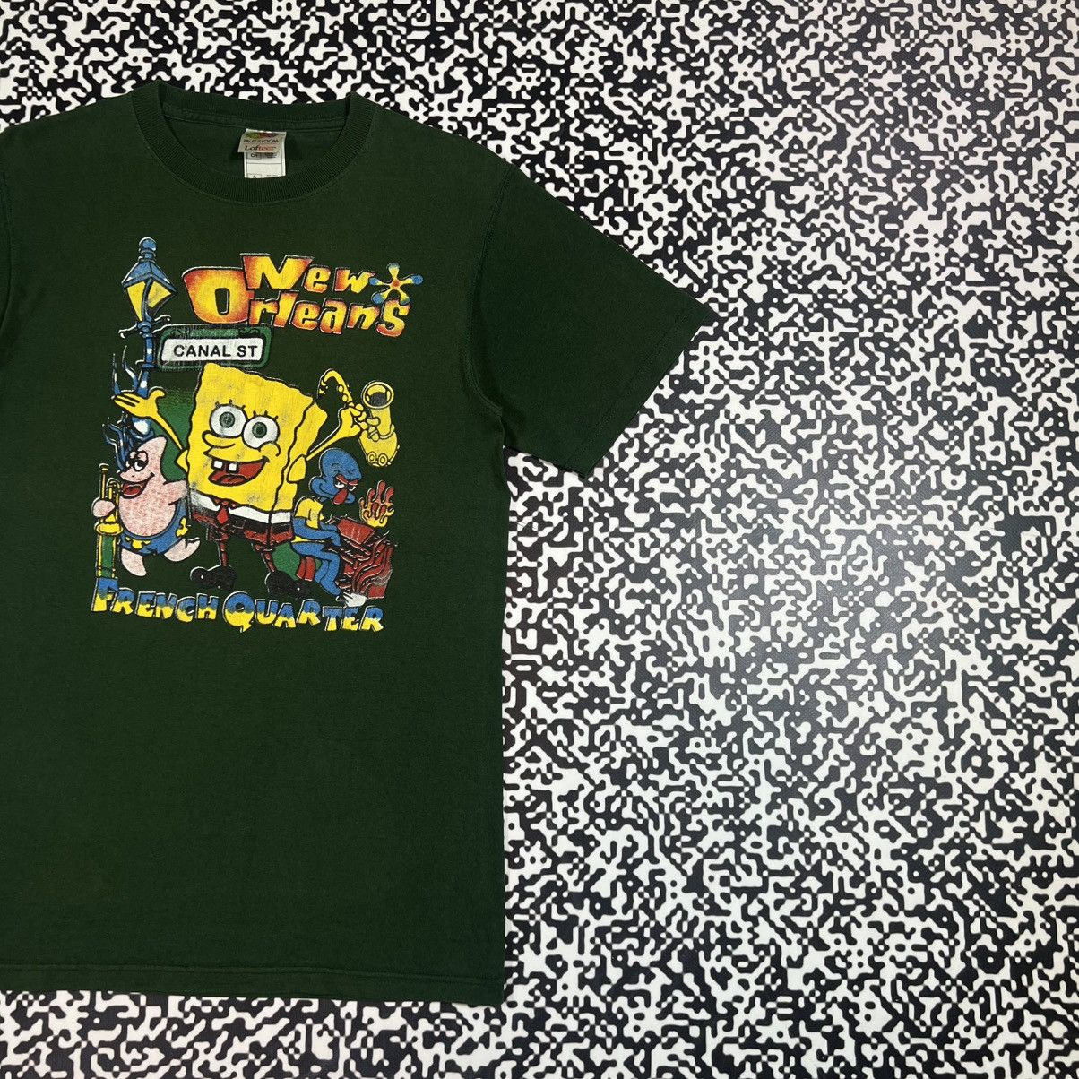 Vintage Vintage 00s Sponge Bob Cartoon Retro T-shirt Y2K Humor Style Size US S / EU 44-46 / 1 - 3 Thumbnail