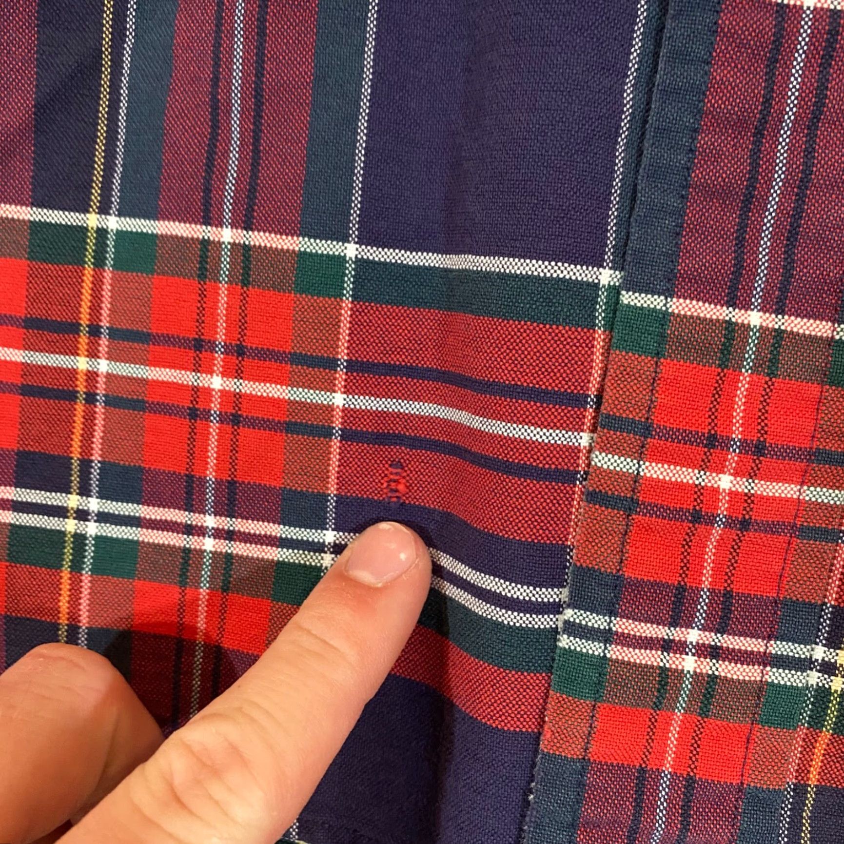 Ralph Lauren RALPH LAUREN Shirt Mens L Red Blue Plaid Button-Down Short Sleeve Big Shirt Size US L / EU 52-54 / 3 - 7 Thumbnail