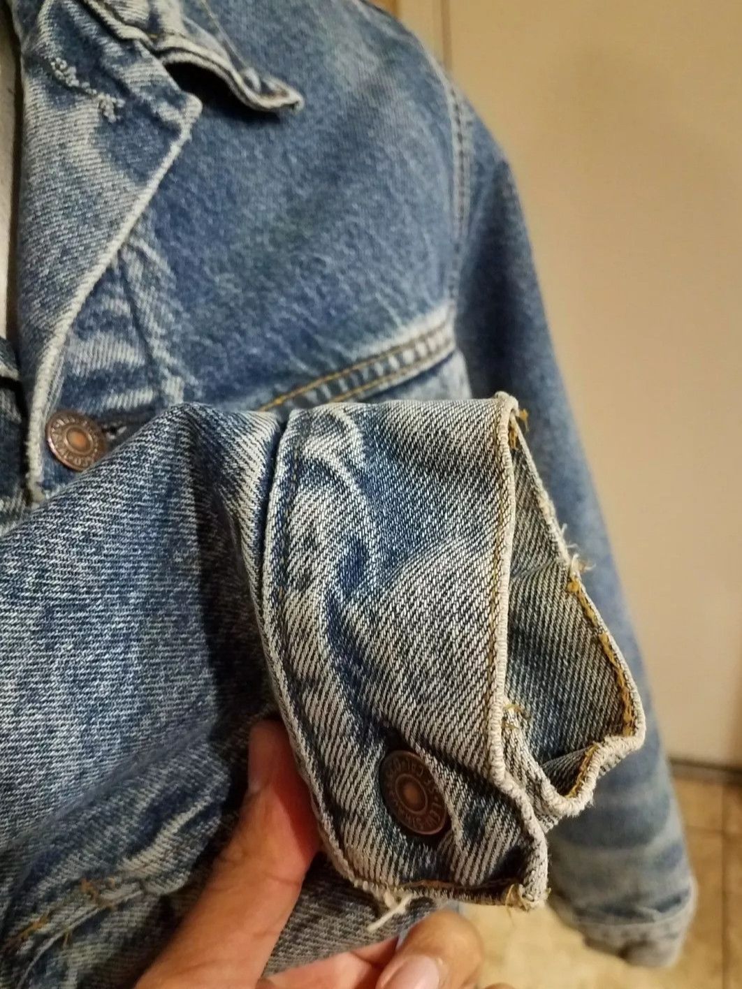 Levi's DENIM BLUE TRUCKER 70506 VINTAGE . Size US L / EU 52-54 / 3 - 4 Thumbnail