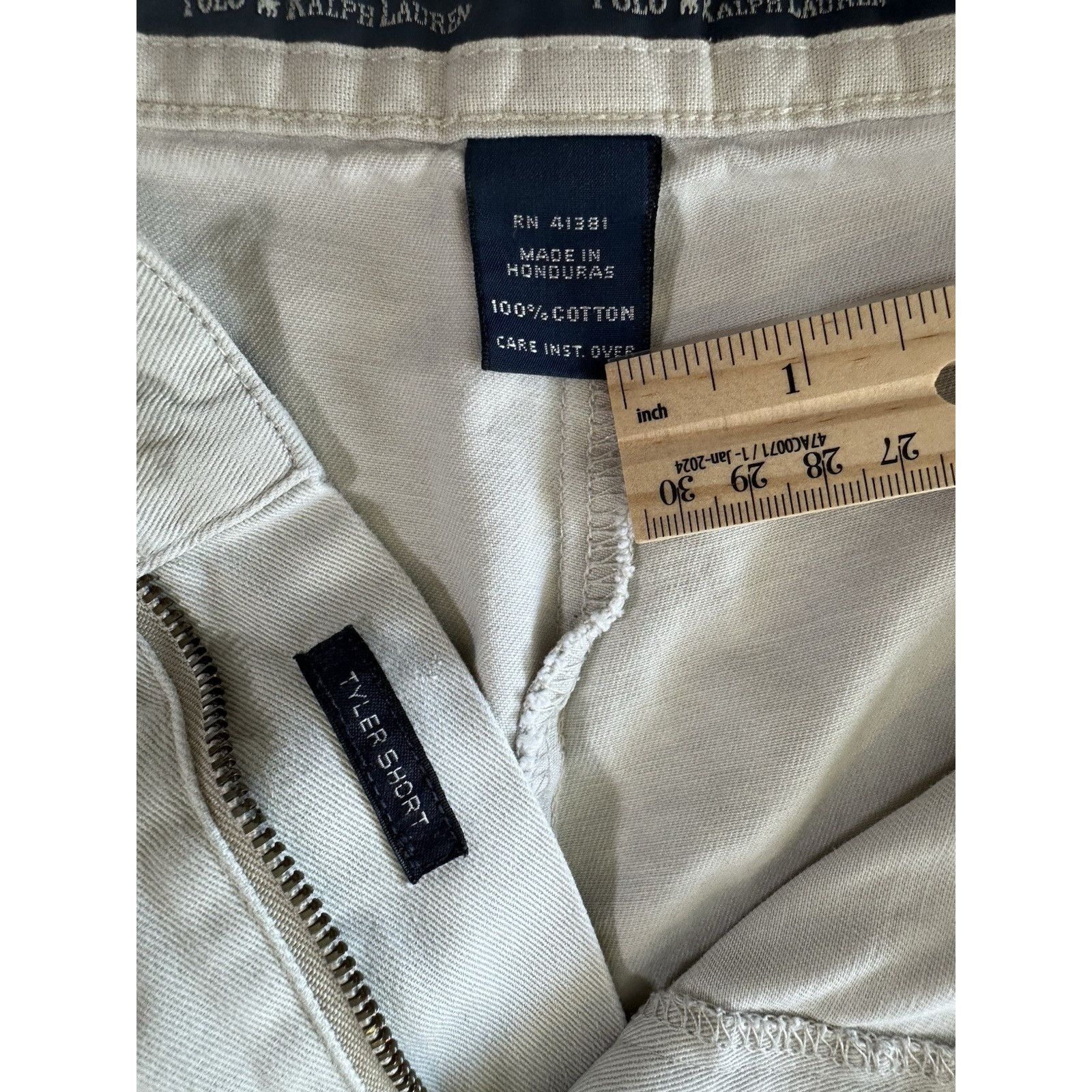 Polo Ralph Lauren Polo Ralph Lauren Classic Chino Tyler Shorts Cream Sz 42 Size US 42 / EU 58 - 10 Thumbnail