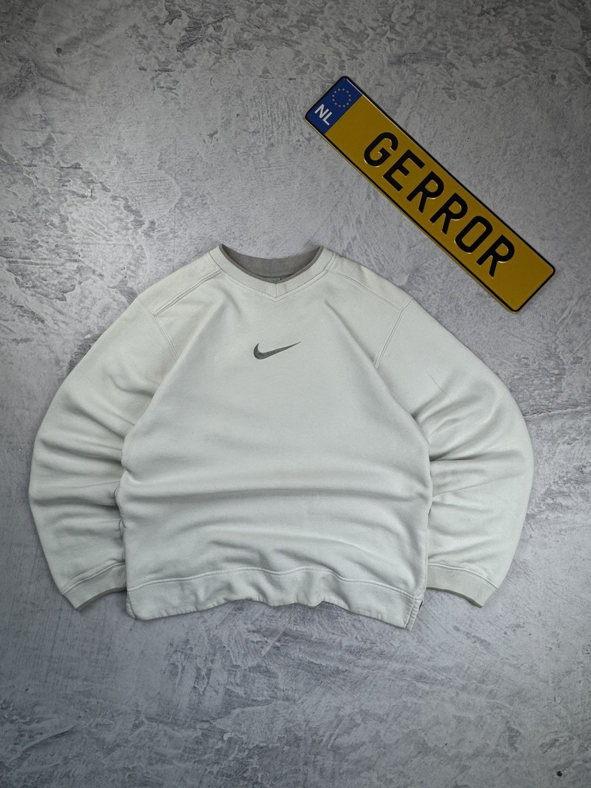 Nike × Vintage NIKE VINTAGE CENTER LOGO OVERSIZE BOXY SWEATSHIRT Size US M / EU 48-50 / 2 - 2 Thumbnail
