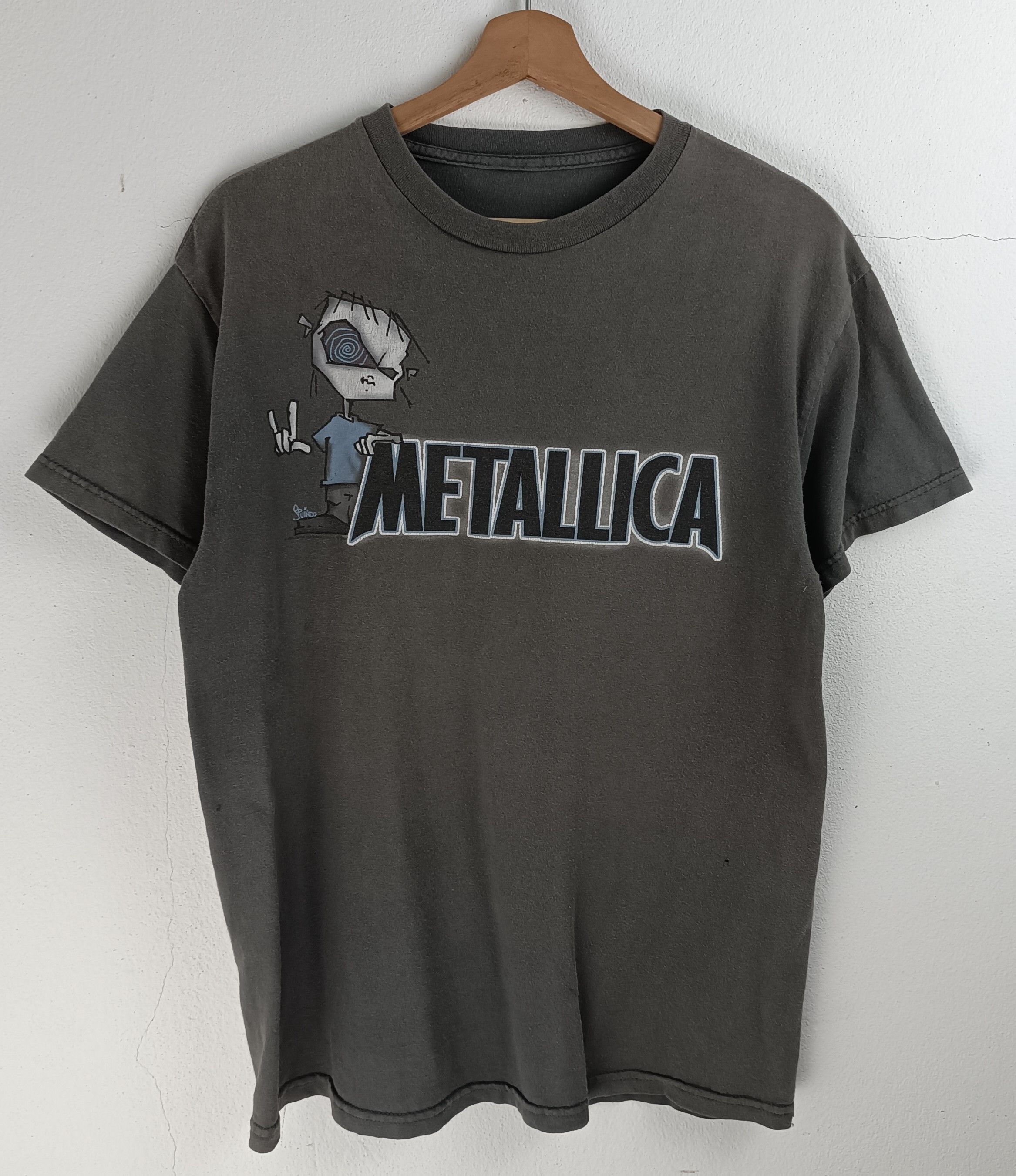 Band Tees VINTAGE '02 METALLICA Y2K NU-METAL STYLE LOGO VERY RARE Size US M / EU 48-50 / 2 - 3 Thumbnail