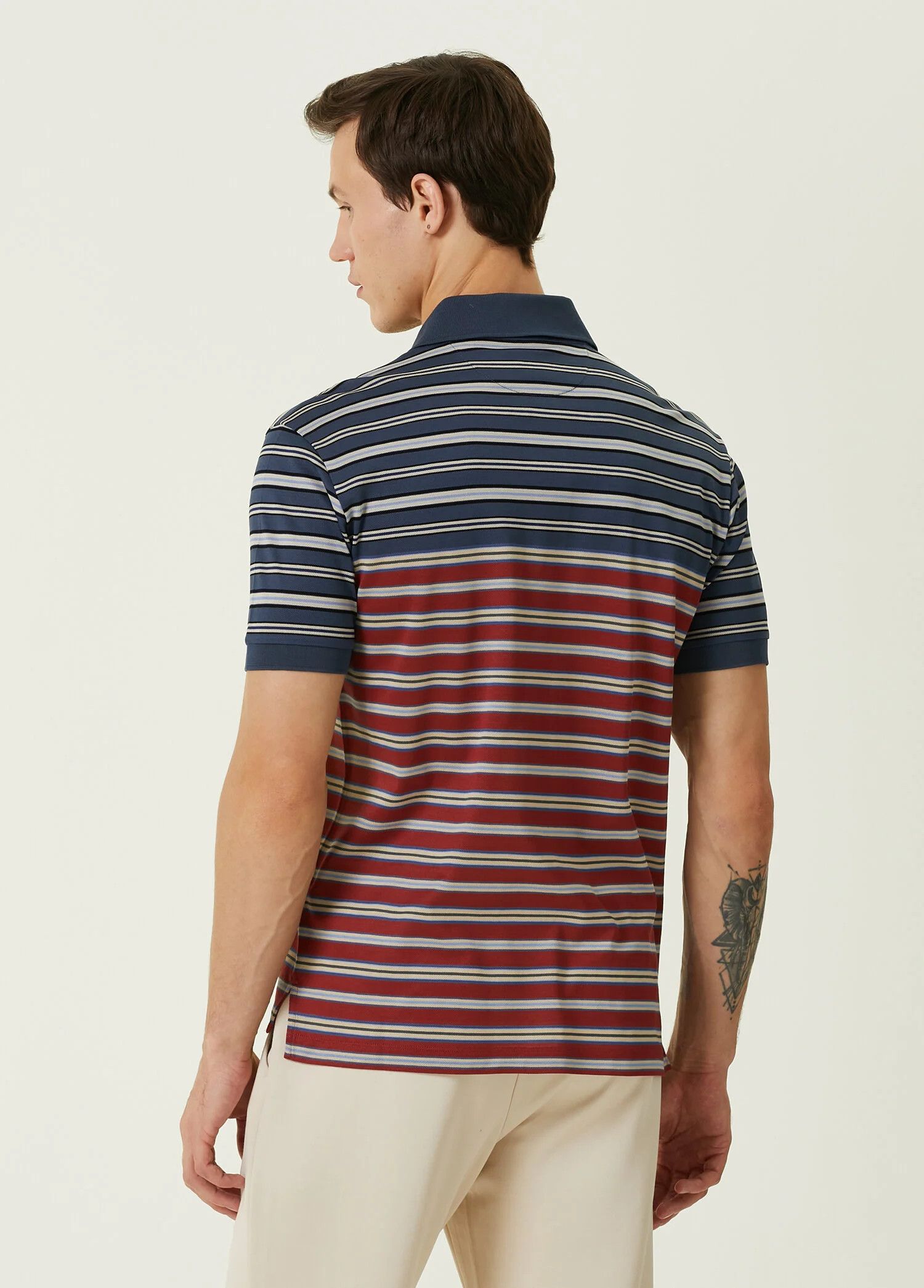 Paul Smith PAUL SMITH mainline red & blue striped polo shirt Medium Size US M / EU 48-50 / 2 - 3 Thumbnail