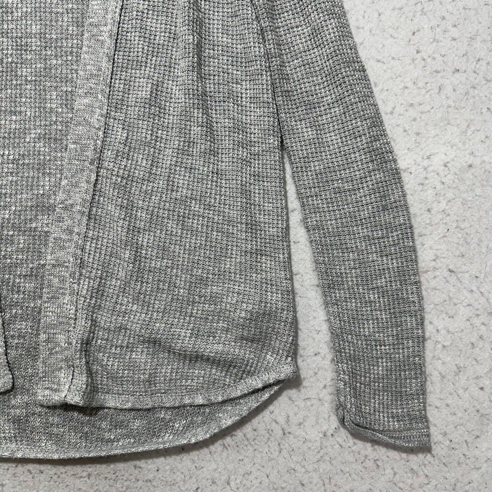 American Eagle Outfitters American Eagle XXS Open Front Waffle Cardigan Sweater Gray Size XXS / US 00 / IT 34 - 5 Thumbnail