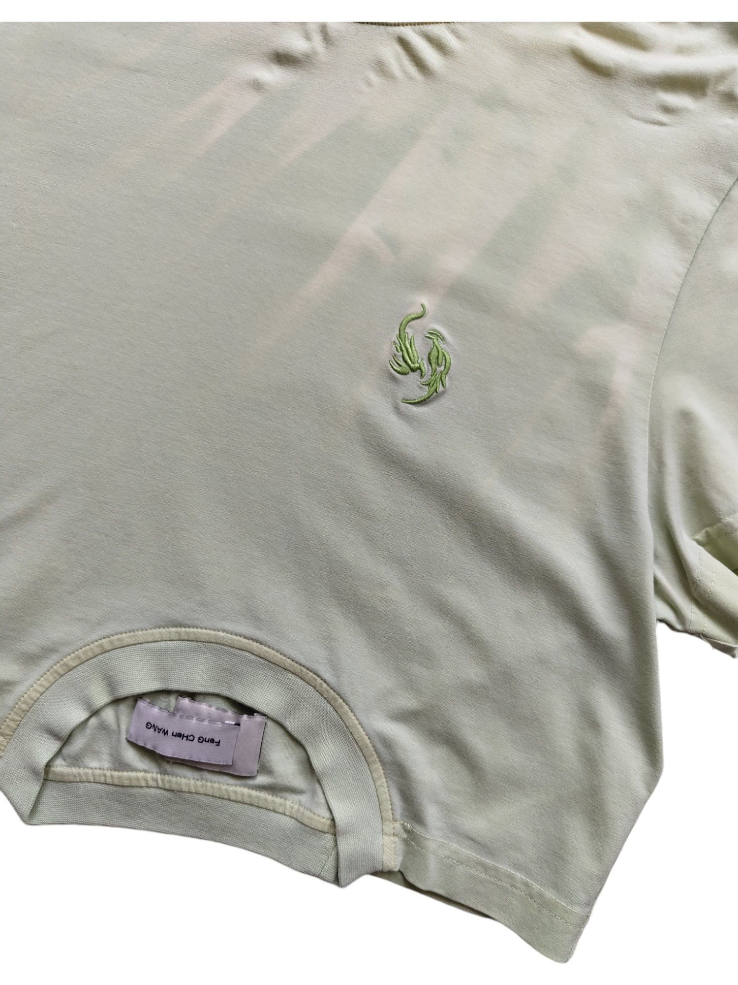 Feng Chen Wang Light Lime Tee With Tie Dye Effect Size S / US 4 / IT 40 - 3 Thumbnail