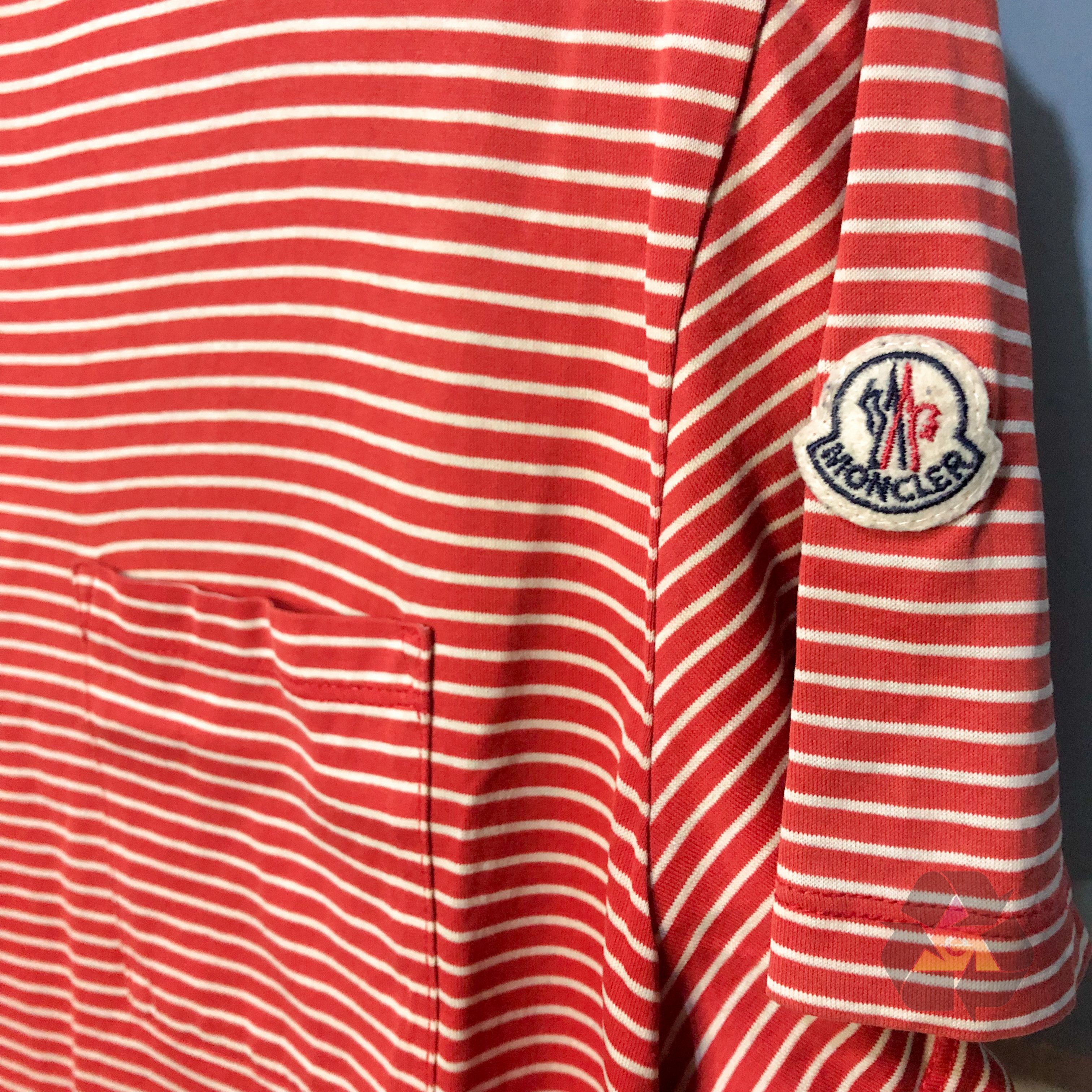 Moncler Moncler Retro Pocket T-Shirt | Y2K Style | Stripes Size XL / US 12-14 / IT 48-50 - 5 Thumbnail