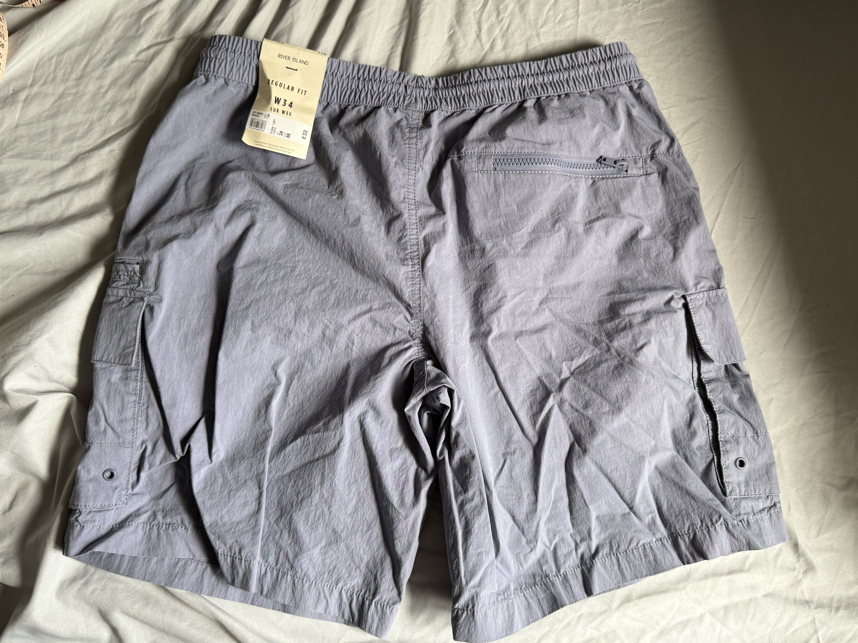 River Island River Island Utility Cargo Short Lavender purple size 34 $60 Size US 34 / EU 50 - 4 Thumbnail