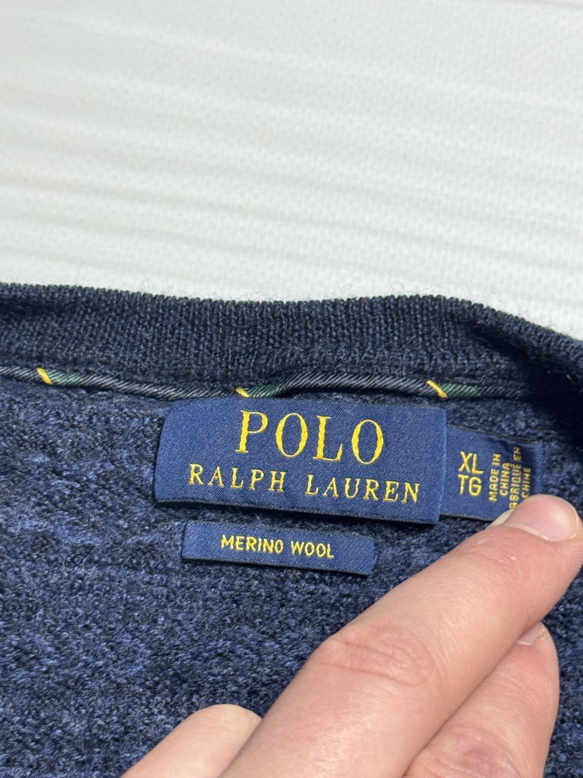 Polo Ralph Lauren × Vintage Polo Ralph Lauren Merino Wool Blue Sweater Old Money Preppy Size US M / EU 48-50 / 2 - 3 Thumbnail