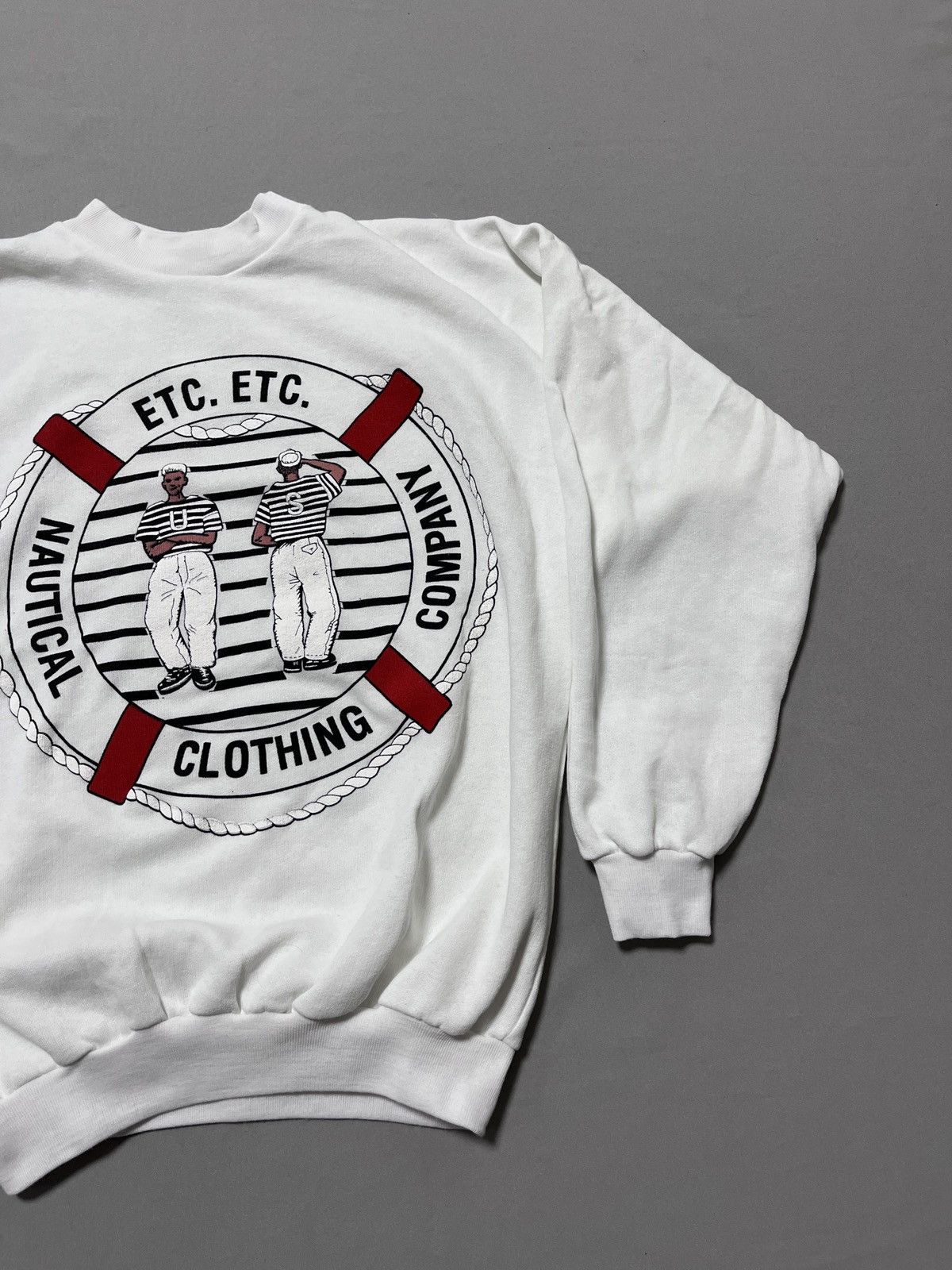 Nautica Vintage Sailors ETC Nautical Clothing Company Sweatshirt Size US L / EU 52-54 / 3 - 3 Thumbnail
