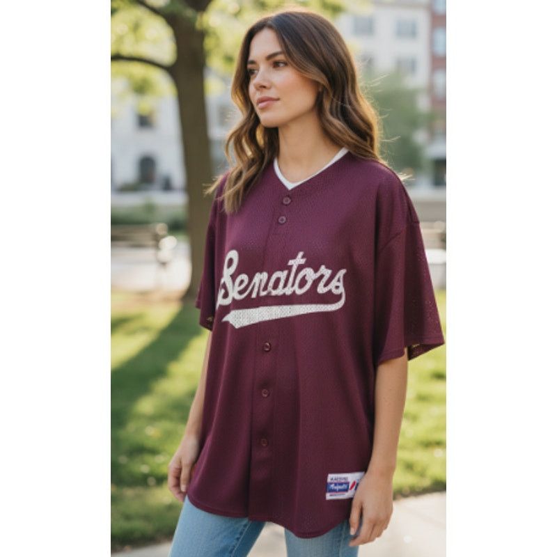 Majestic Vintage Senators Baseball Mesh Jersey Apparel By Majestic Size US XXL / EU 58 / 5 - 2 Thumbnail