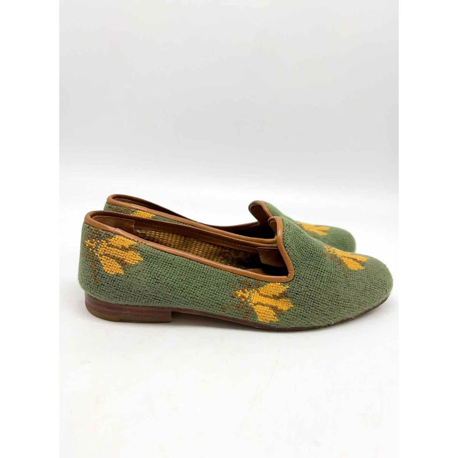 Vintage Stubbs and Wooten Green Size 6 Slip On Flats Size US 6 / IT 36 - 4 Thumbnail