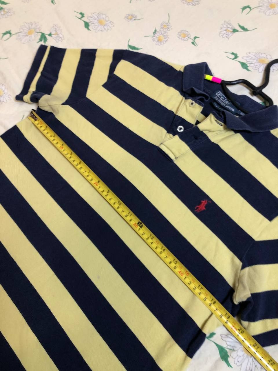 Polo Ralph Lauren Polo Ralph Lauren Blue and Yellow Striped Short Sleeve Size US L / EU 52-54 / 3 - 9 Thumbnail