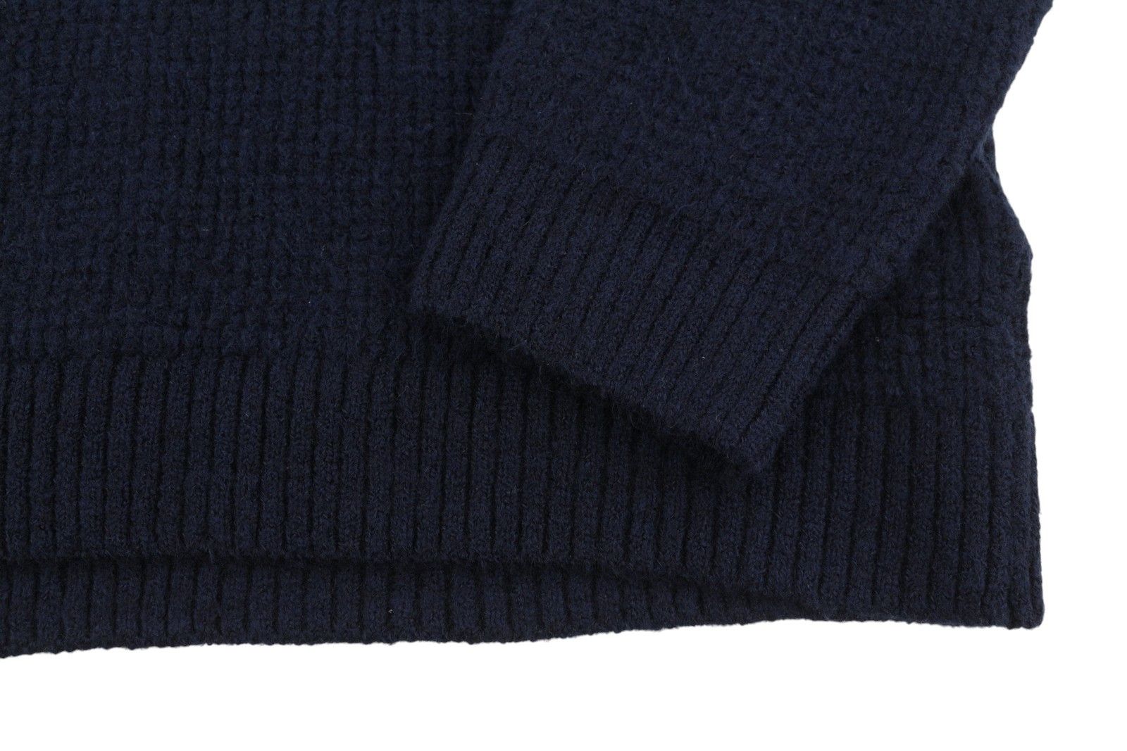 Tommy Hilfiger REQ WAFFLE M Navy Wool Blend Jumper 87386 Size US M / EU 48-50 / 2 - 4 Thumbnail
