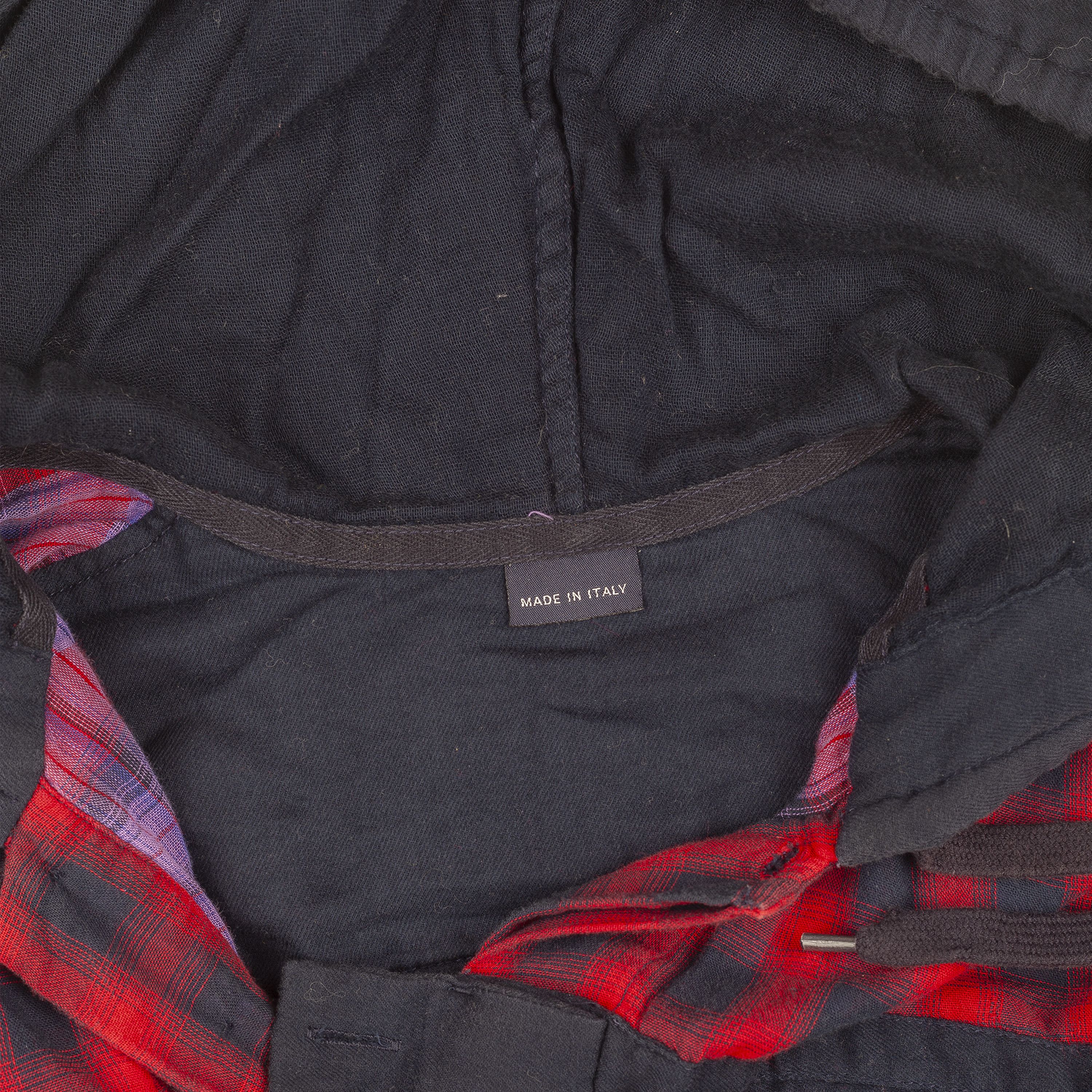 Marithe + Francois Girbaud Marithé François Girbaud Checked Hooded Shirt (S) Size US S / EU 44-46 / 1 - 6 Thumbnail