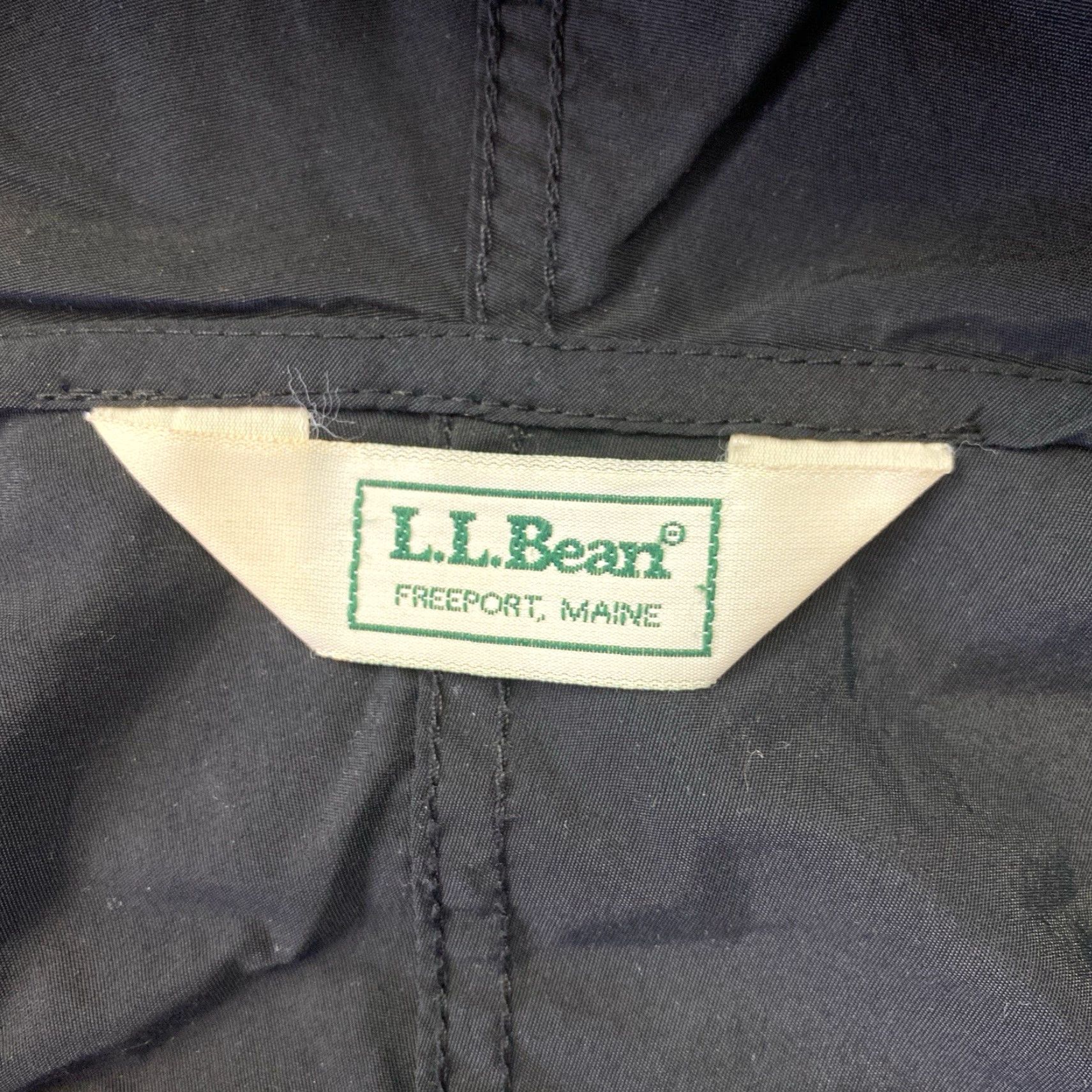 Vintage VINTAGE LL Bean Windbreaker Jacket Mens XL Hooded Anorak 90s Blue Size US XL / EU 56 / 4 - 4 Thumbnail