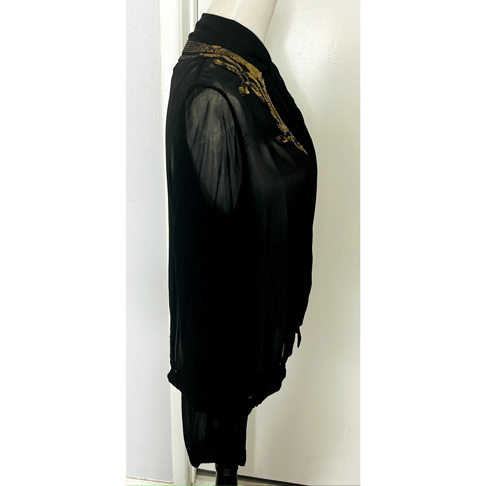 Antik Batik Antik Batik sheer black and gold sequin blouse Sz S Size S / US 4 / IT 40 - 5 Thumbnail