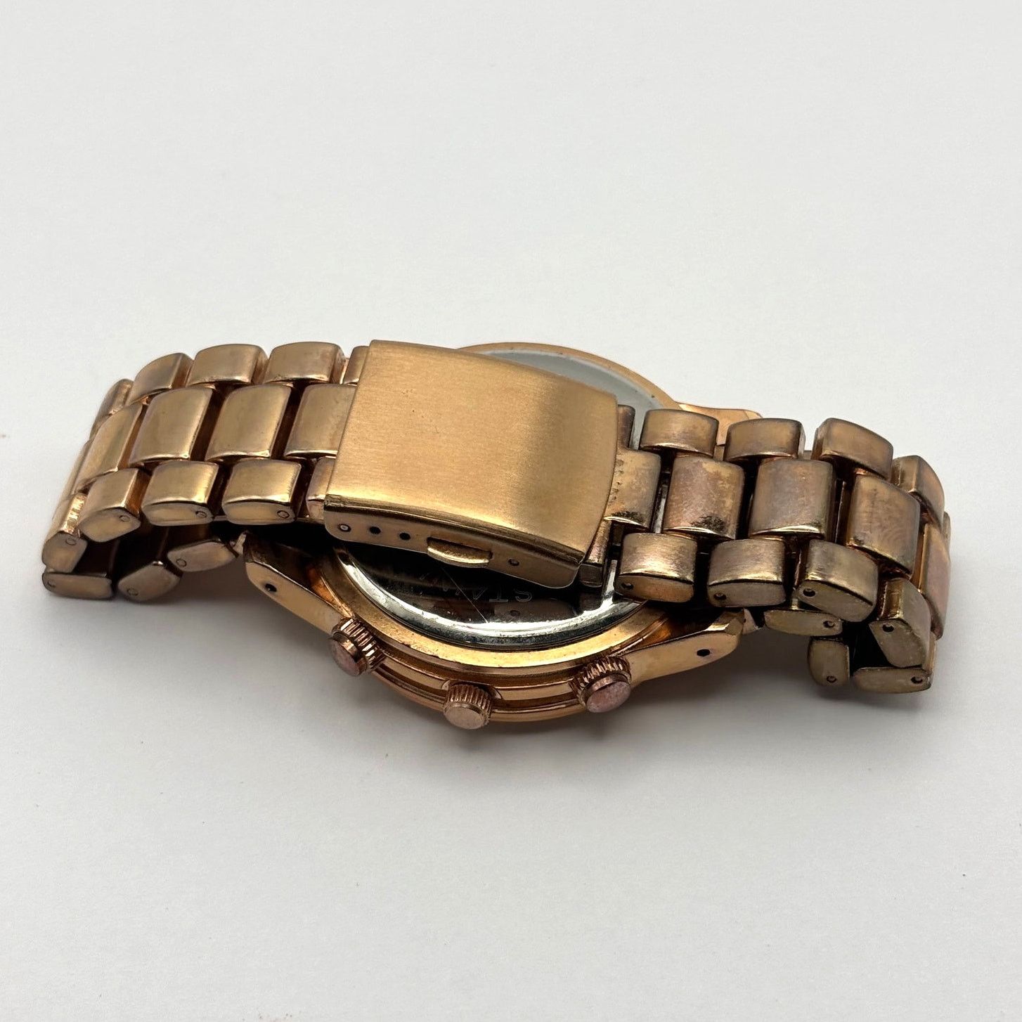 Geneva Retro Gold Geneva Men's Watch Size ONE SIZE - 4 Thumbnail