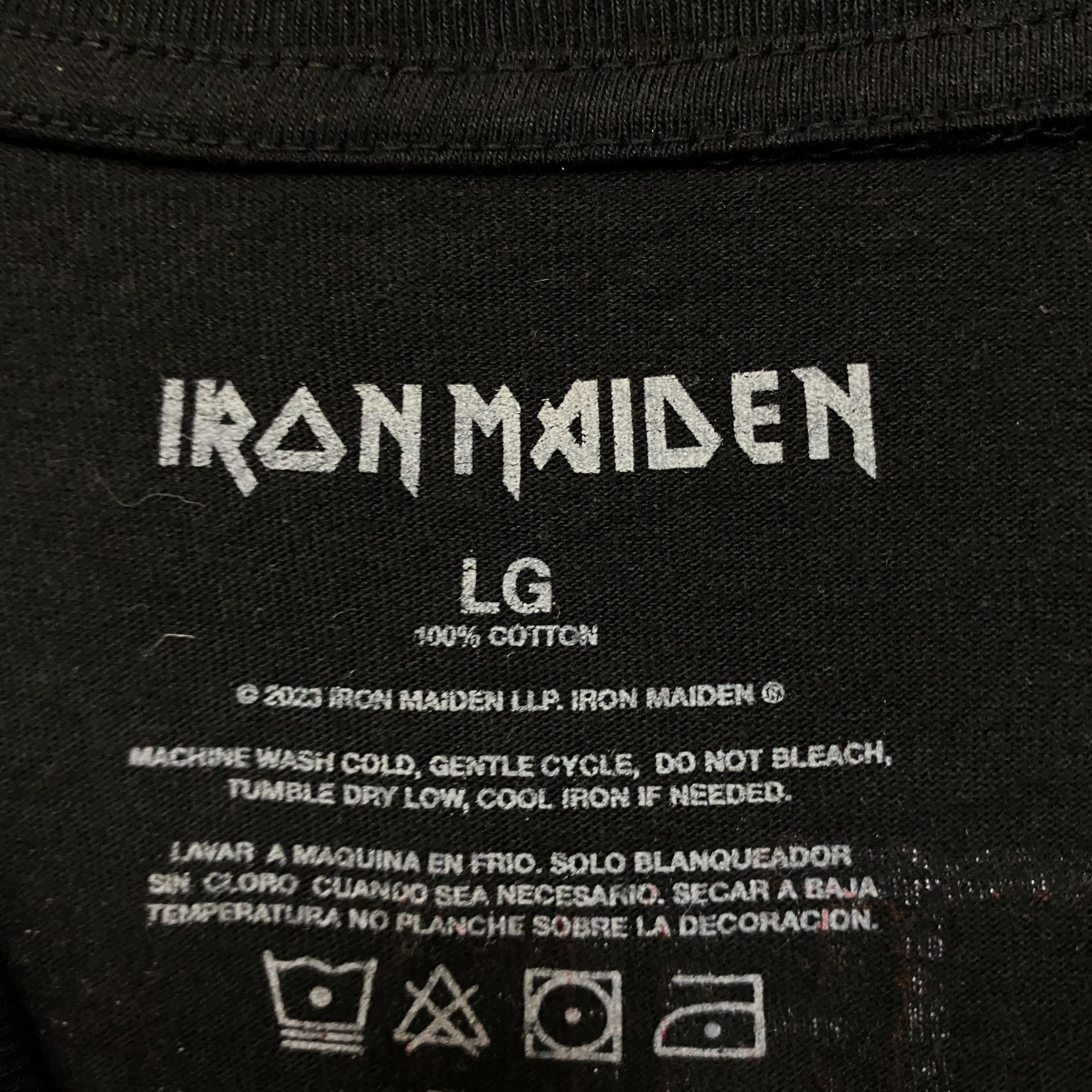 Band Tees × Iron Maiden Iron Maiden The Number of the Beast 666 Heavy Metal Tee larg Size US L / EU 52-54 / 3 - 4 Thumbnail