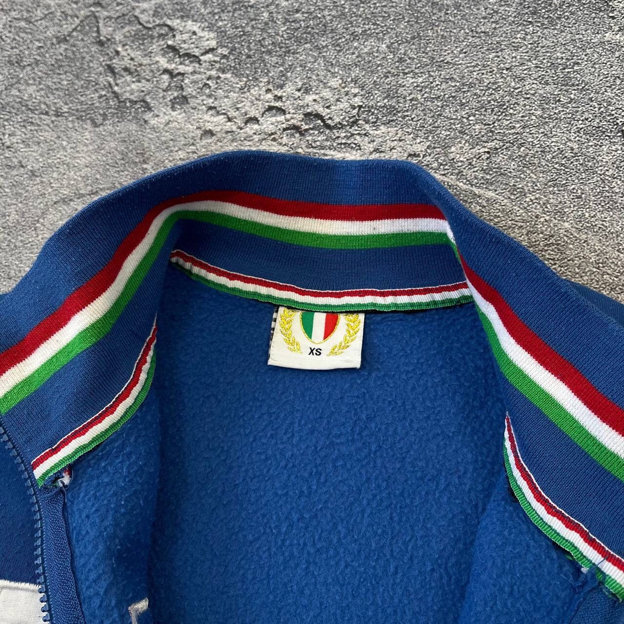 Other Y2K Rare 🇮🇹 Blue Italia Team big center logo Soccer Zip Size US XS / EU 42 / 0 - 5 Thumbnail