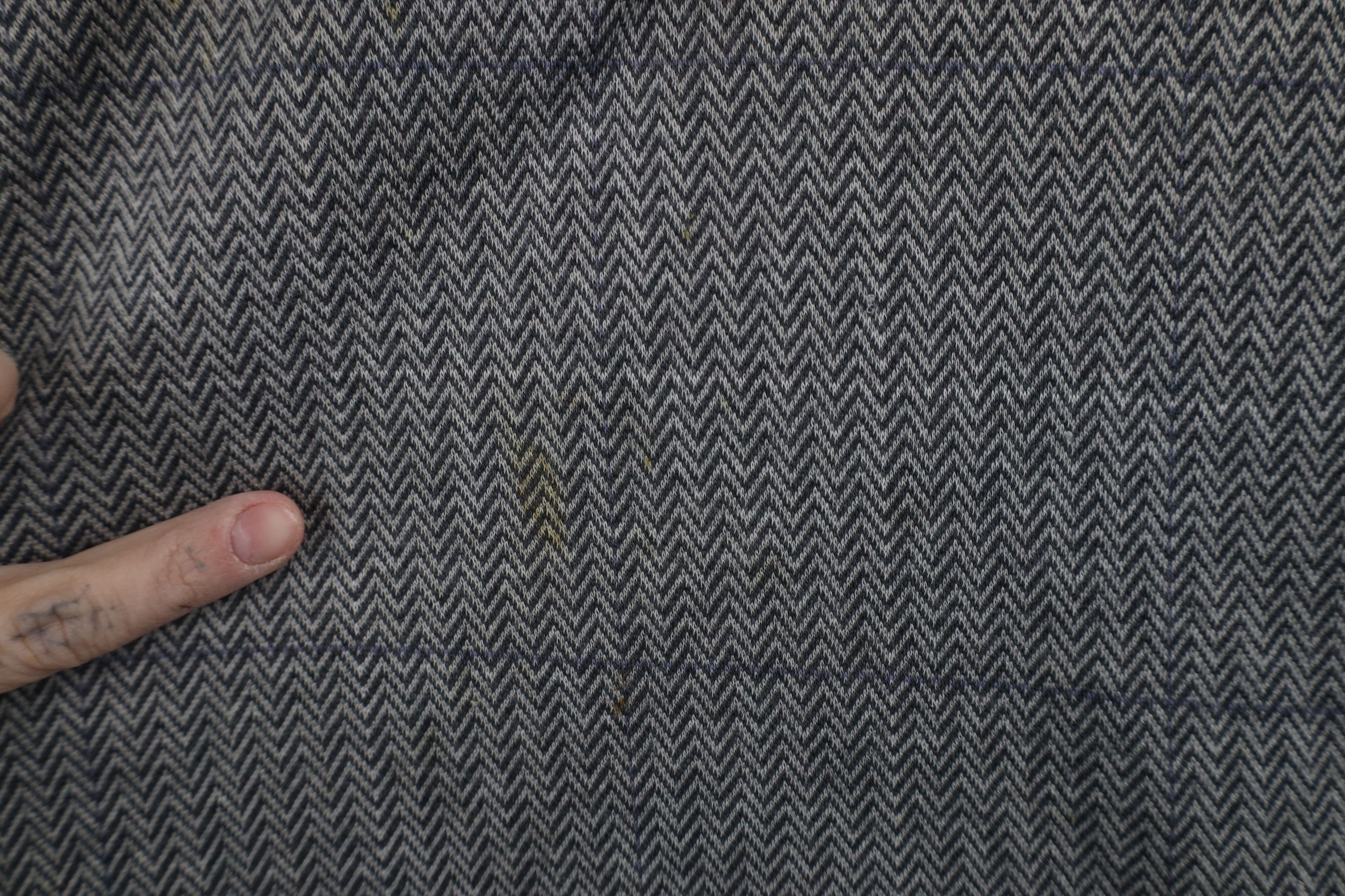 Vintage Vintage 90s Streetwear Striped Herringbone Knit Polo Shirt Size US M / EU 48-50 / 2 - 5 Thumbnail