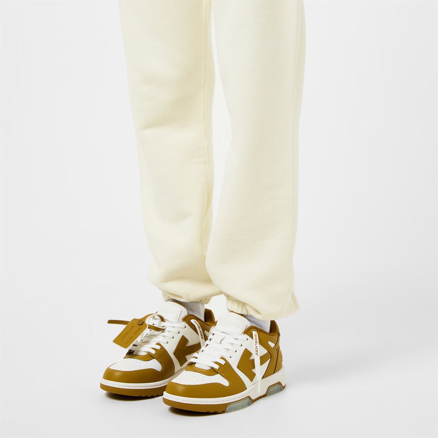 Off-White o1g2r1mq1224 Office Trainer in White & Mustard Size US 7 / IT 37 - 5 Thumbnail