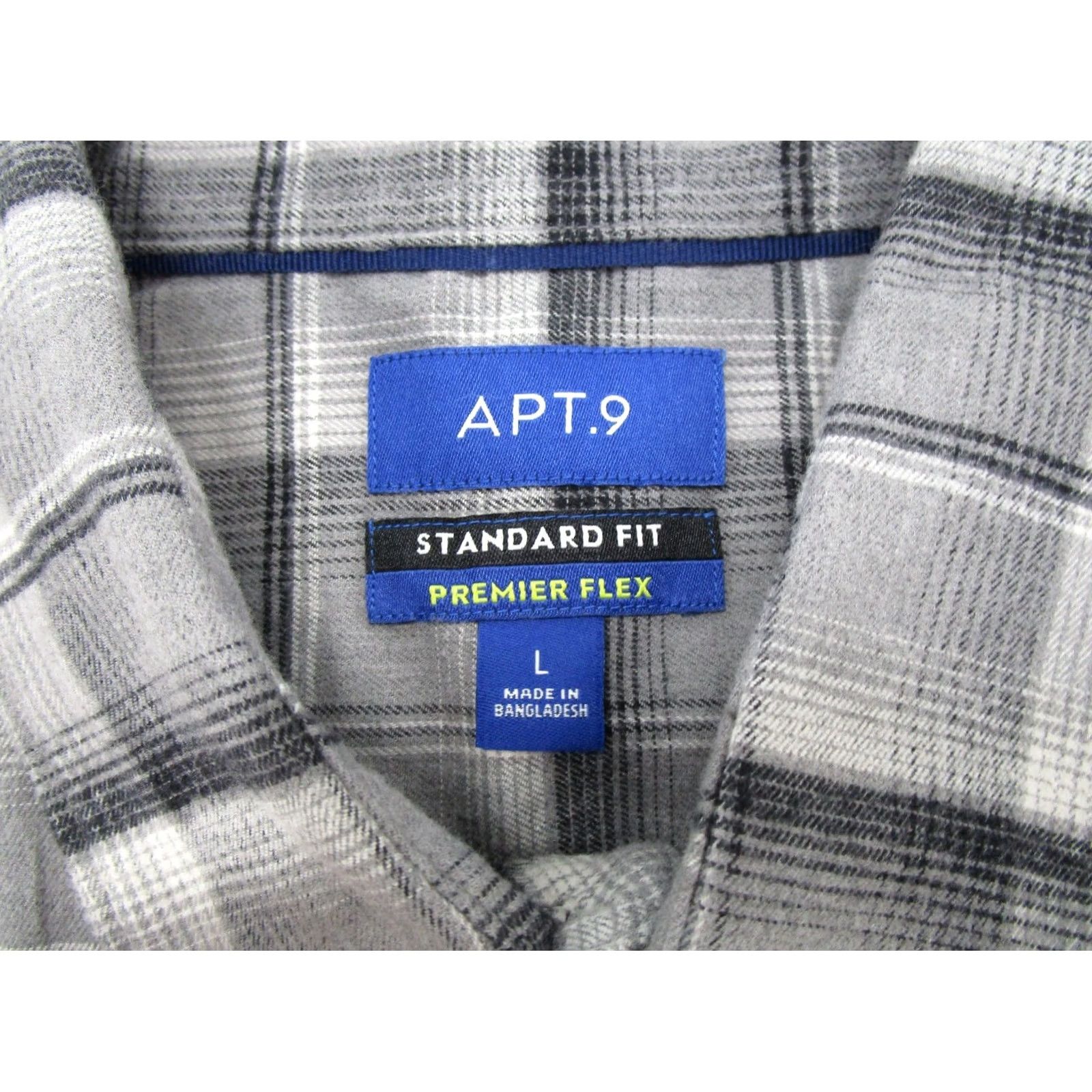 Apt. 9 Apt 9 Button Up Shirt Plaid Cotton Blend Size L Regular Modern Mens Shirt Buttons Autumn Style Size US L / EU 52-54 / 3 - 4 Thumbnail