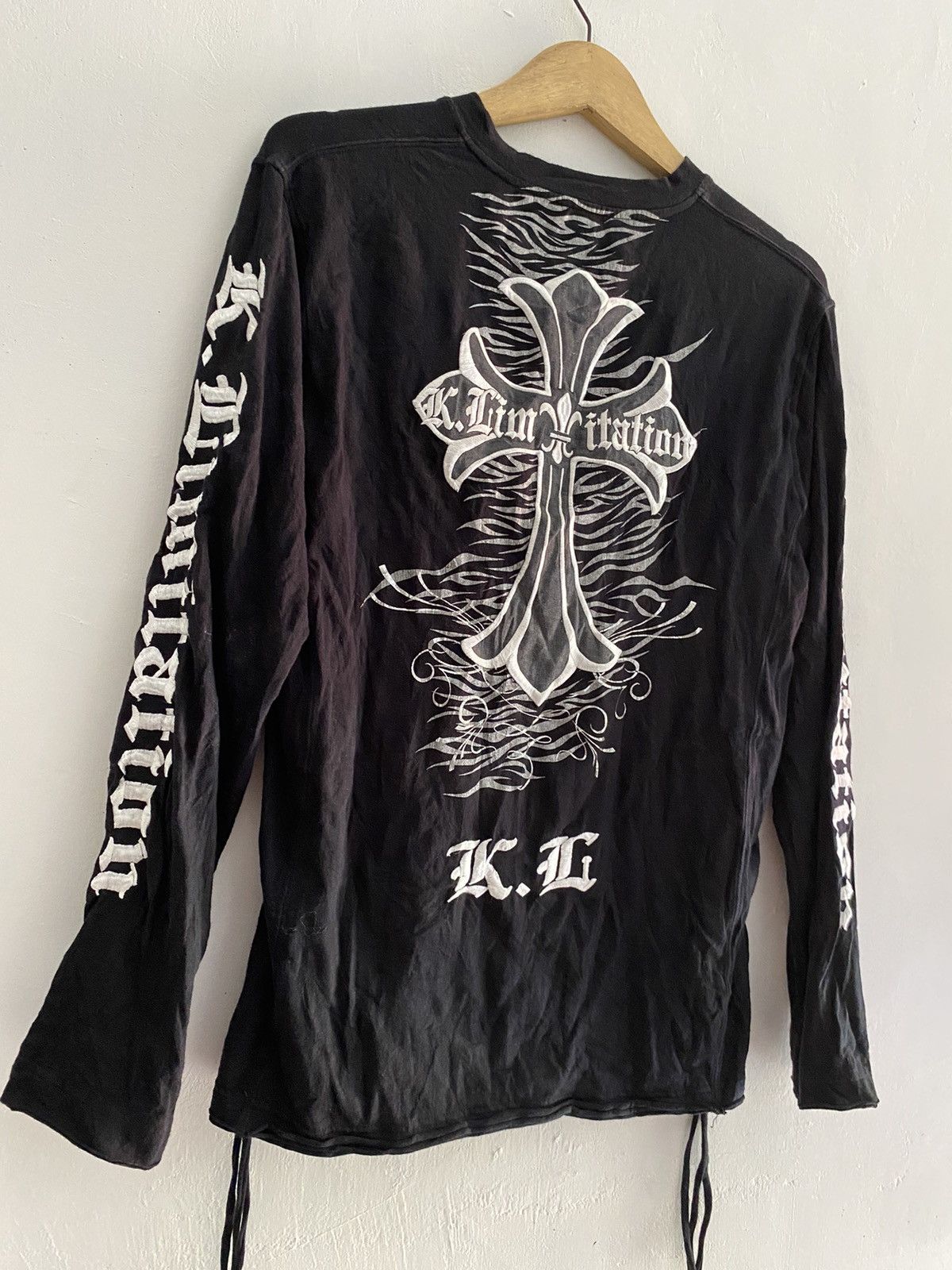 Isamu Katayama Backlash K.Limitation cross embroidered longsleeve tshirt Size US L / EU 52-54 / 3 - 5 Thumbnail