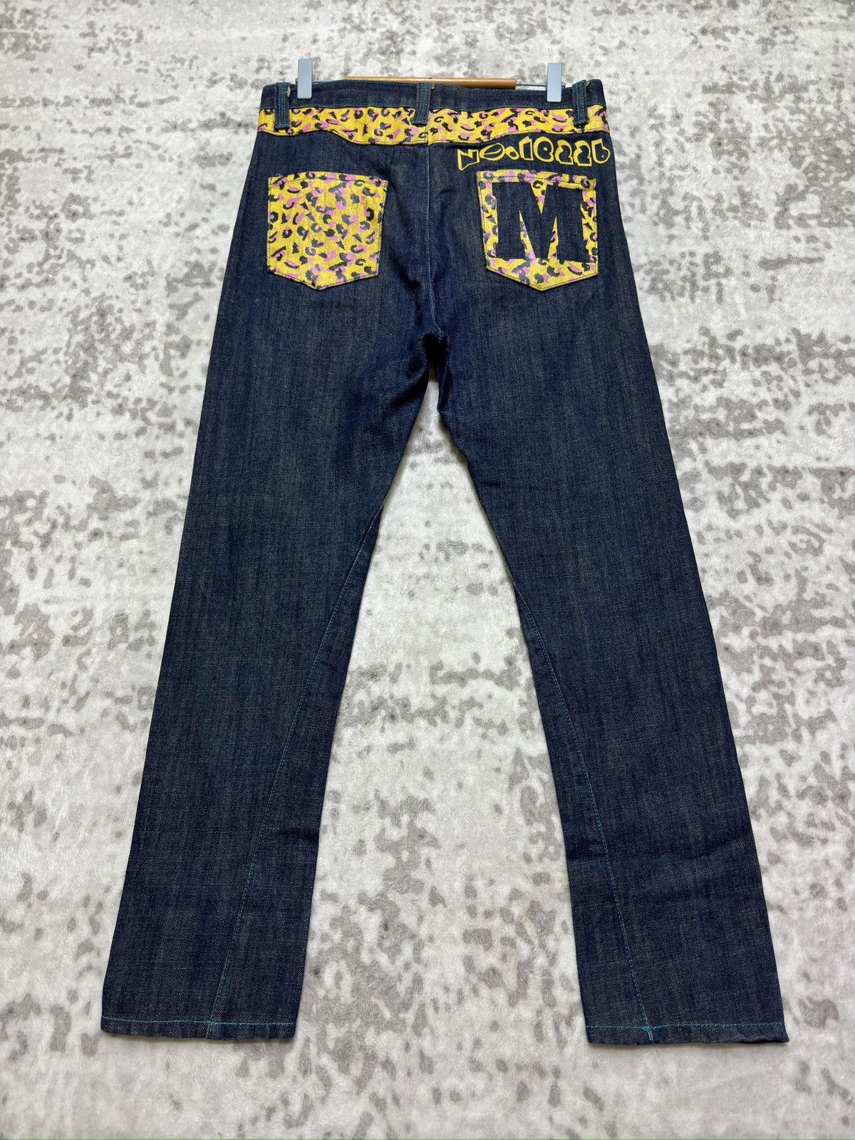 Japanese Brand Vintage CLASH!! MPLQ Daicock Printed Denim Jeans Size US 31 - 2 Thumbnail
