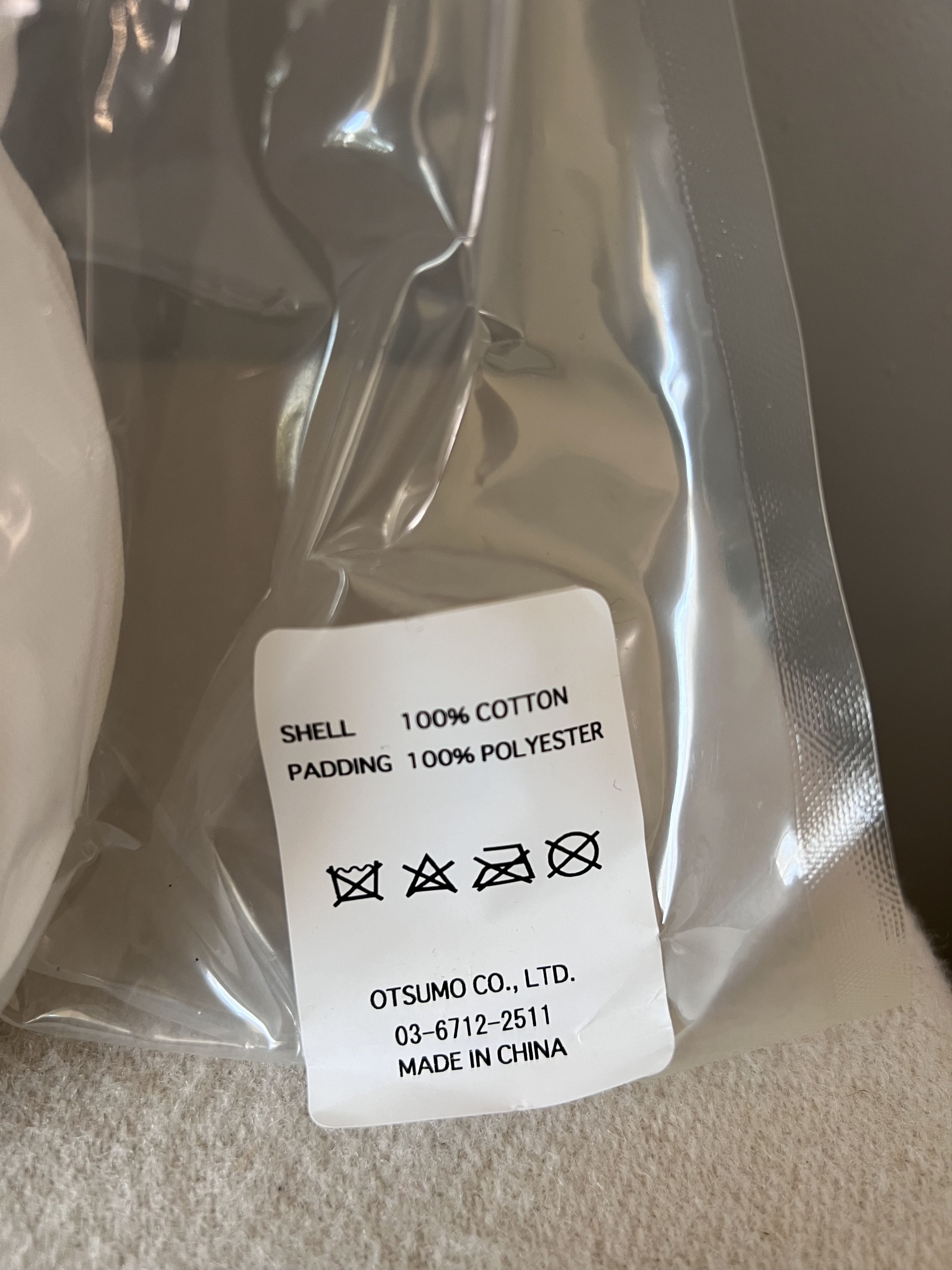 Human Made Rabbit Cushion in White