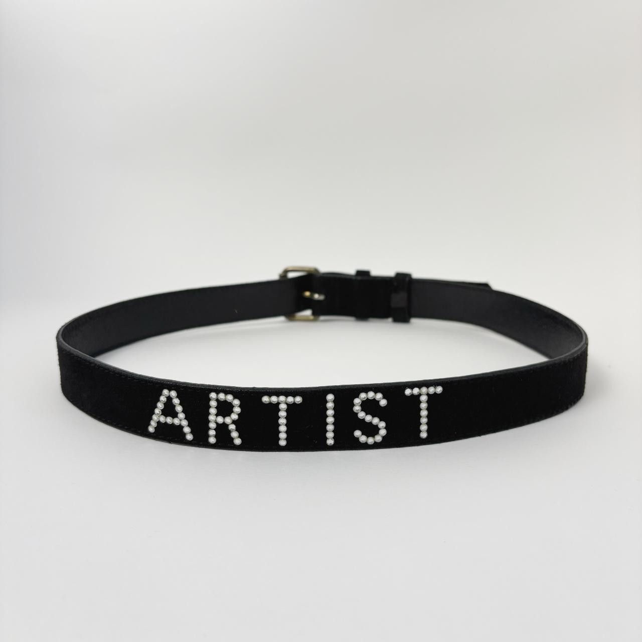 Sonia Rykiel Sonia Rykiel "Artist" Rhinestone brown suede leather belt Size ONE SIZE - 1 Thumbnail