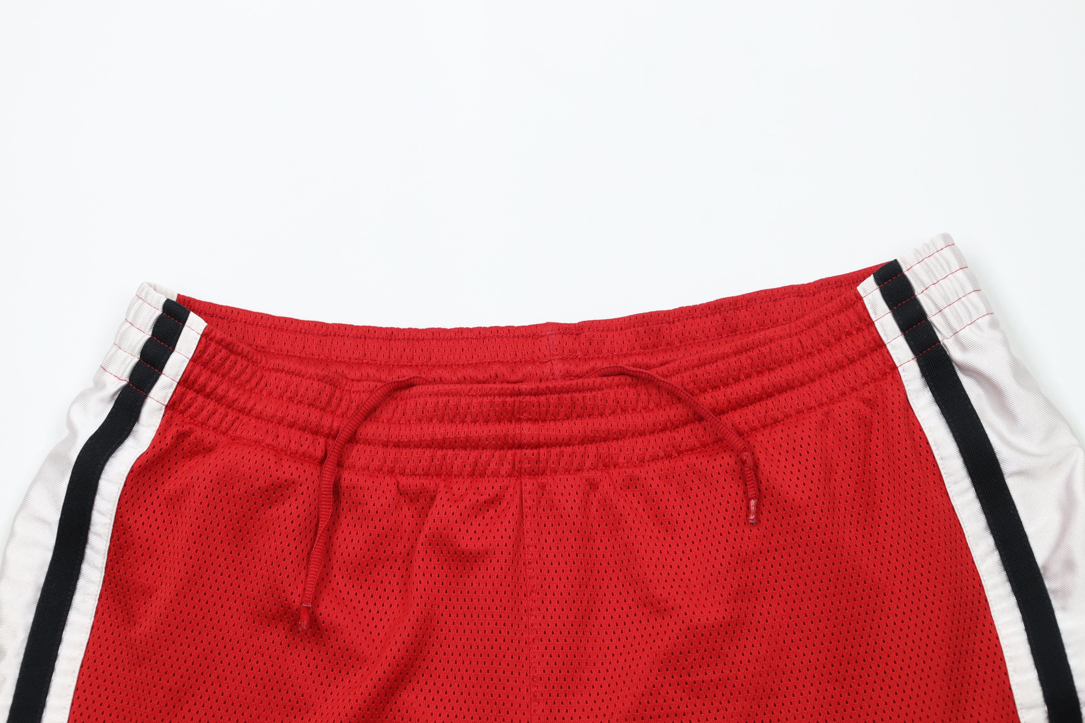 Nike × Vintage Vintage 90s Y2K Nike Scott Mini Swoosh Striped Mesh Shorts Size US 32 / EU 48 - 2 Thumbnail