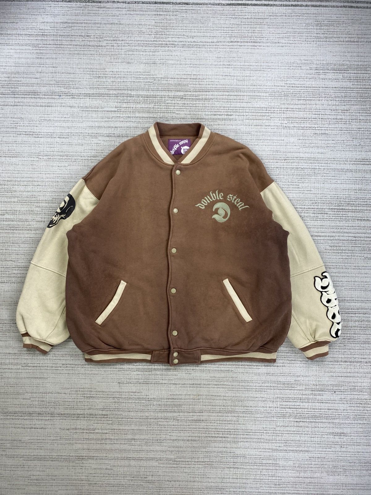 Vintage Vintage Double Steal Japanese Brand Varsity Jacket Size US XL / EU 56 / 4 - 3 Thumbnail