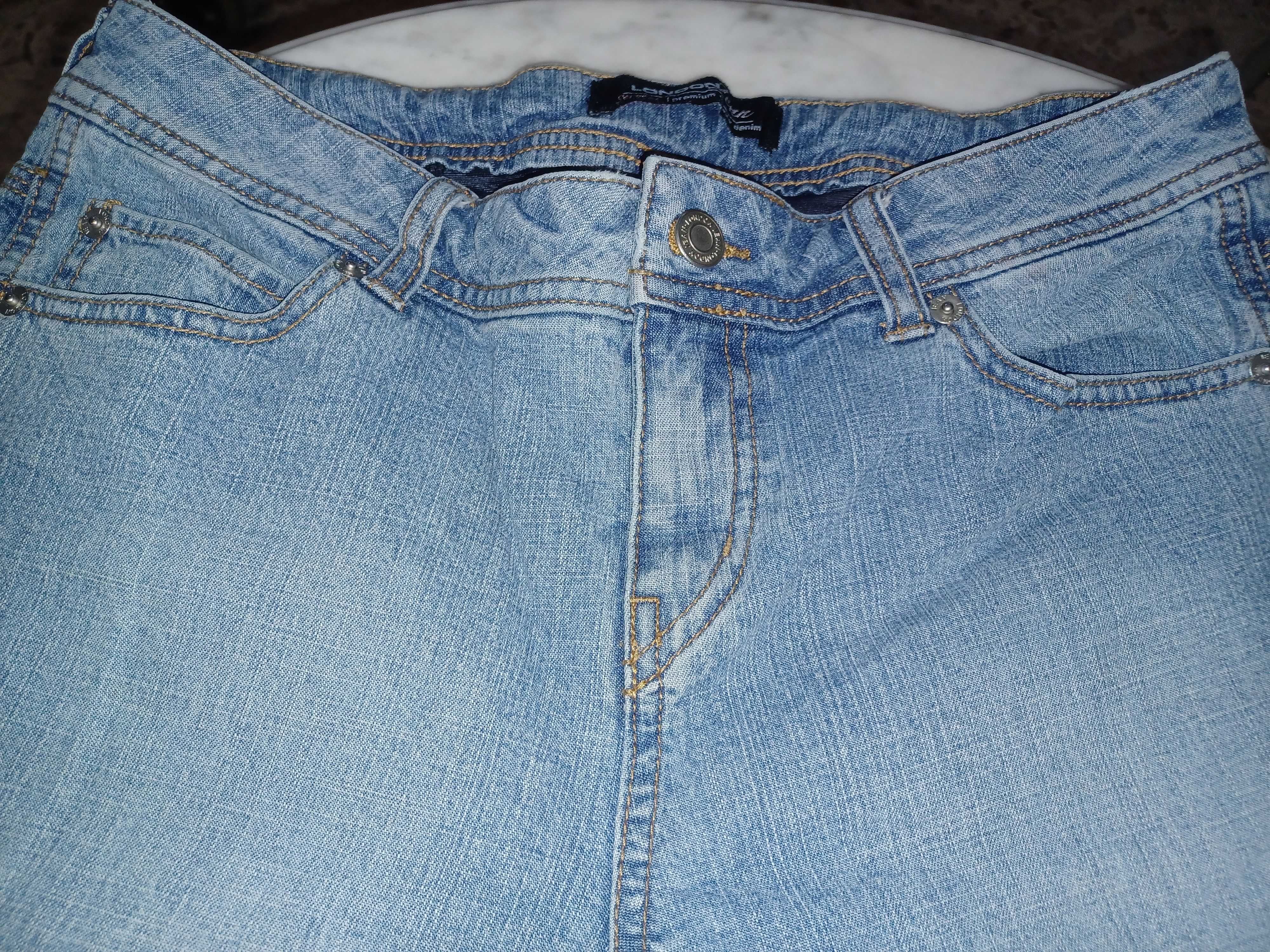 Other London Tear Women's Stretch Cropped Jeans SZ 6 Blue Size 28" / US 6 / IT 42 - 2 Thumbnail
