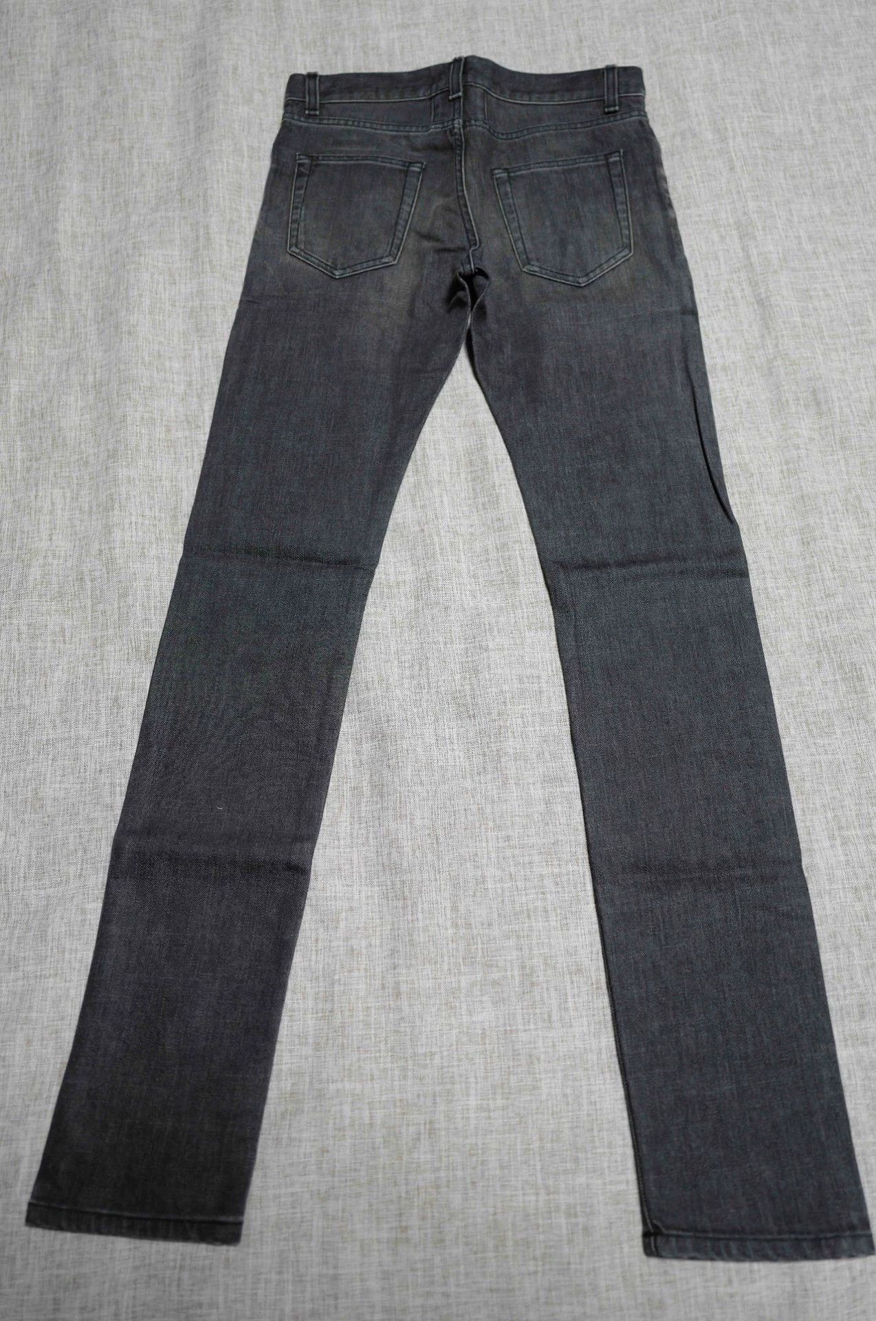 Saint Laurent Paris SLP 13AW Gray D02 Washed Distressed Jeans 29 Size US 29 - 2 Thumbnail