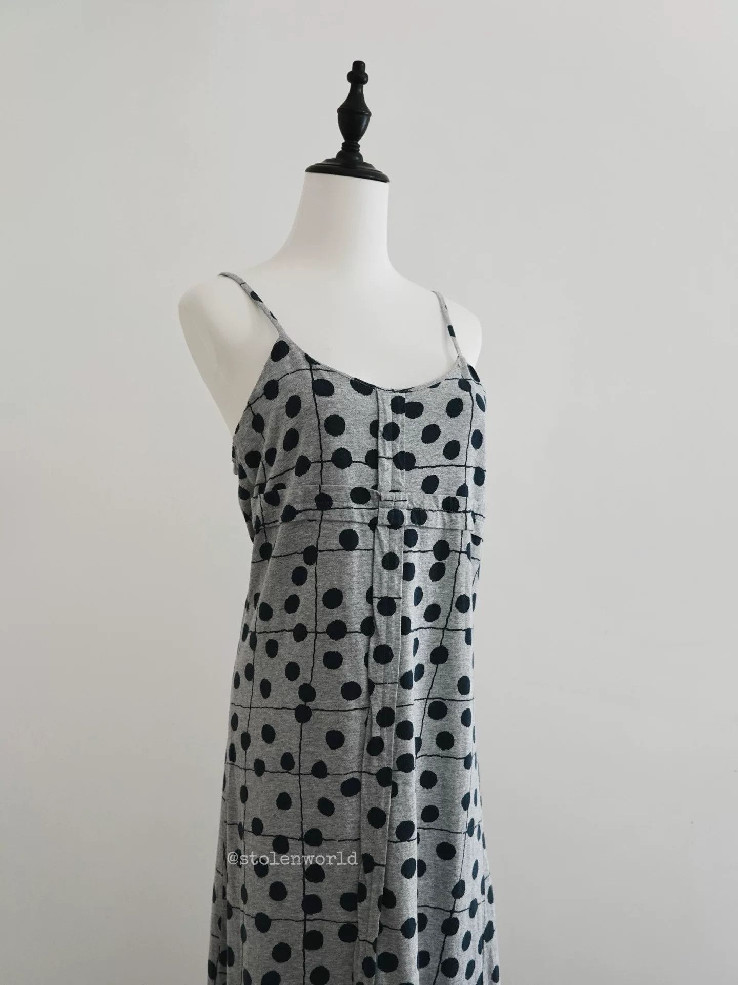 Comme des Garcons Comme des Garçons Gray Polka Dot Dress Size XS / US 0-2 / IT 36-38 - 1 Thumbnail