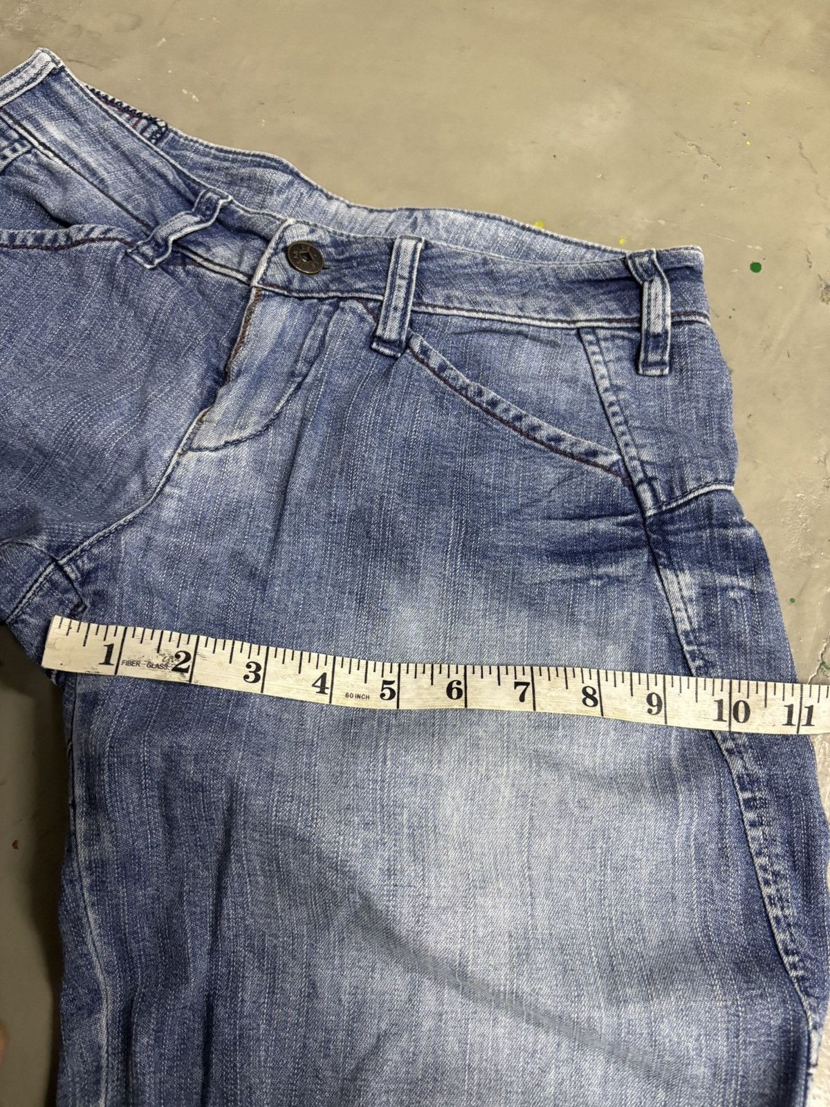 Marithe + Francois Girbaud Vintage Buckle Back Marithe+Francois Girbaud Y2K Capri Jeans Size US 28 / EU 44 - 19 Thumbnail