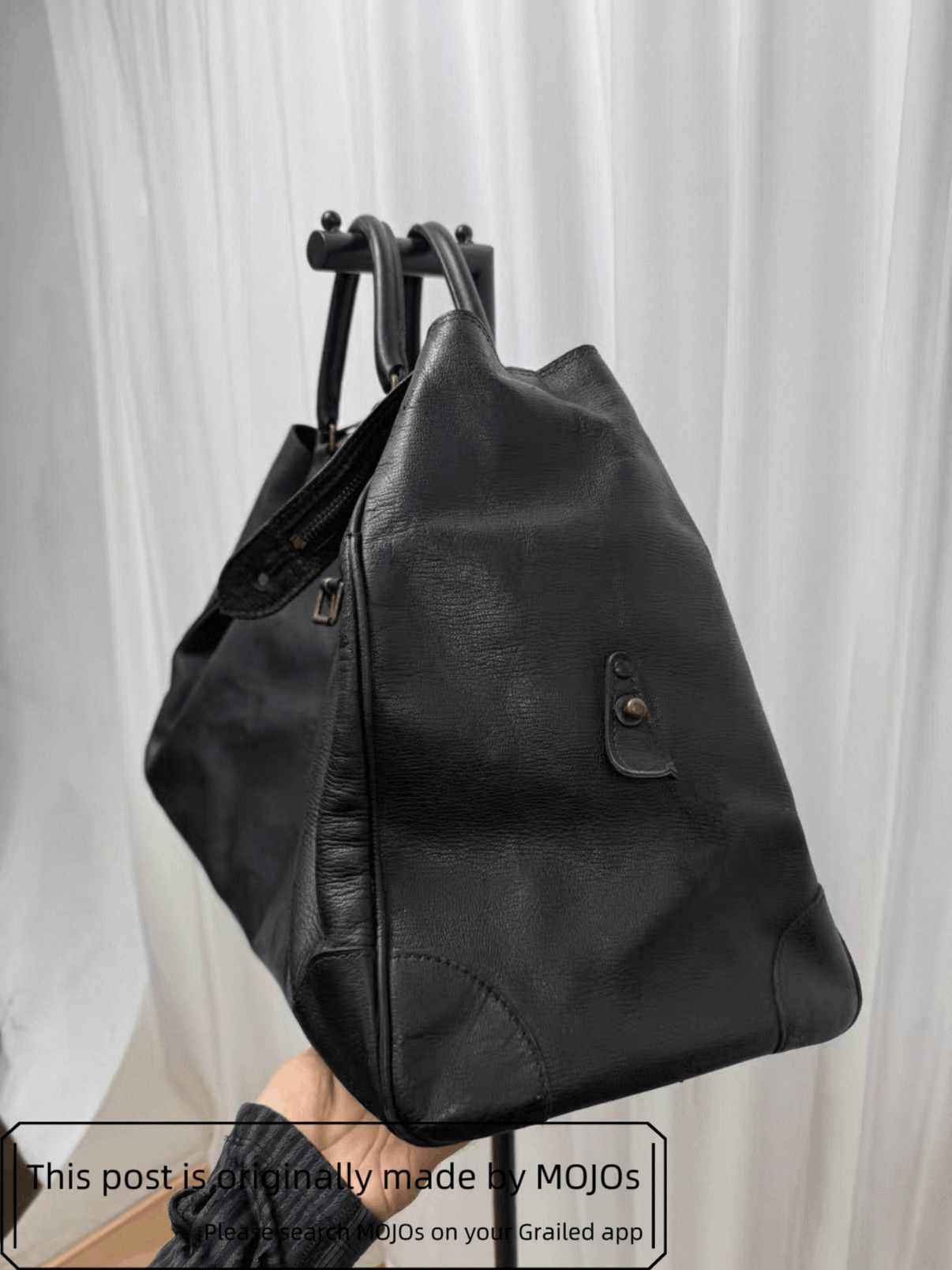 Comme des Garcons Comme Des Garcons 80S Leather Boston Bag mojos15 Size ONE SIZE - 5 Thumbnail
