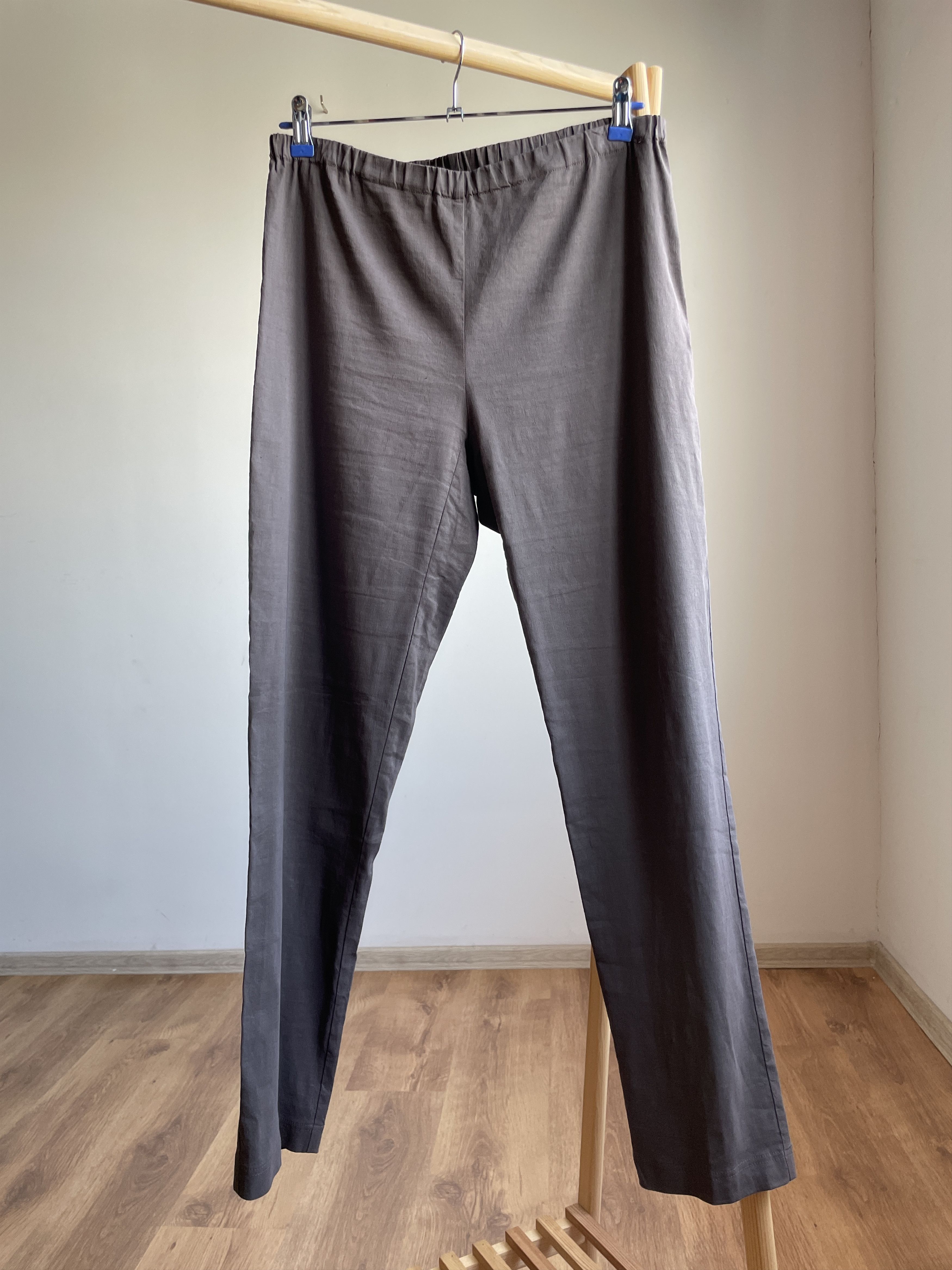 Sarah Pacini Sarah Pacini Womens Linen Blend Straight Trousers Size 4 Size 32" / US 10 / IT 46 - 1 Thumbnail