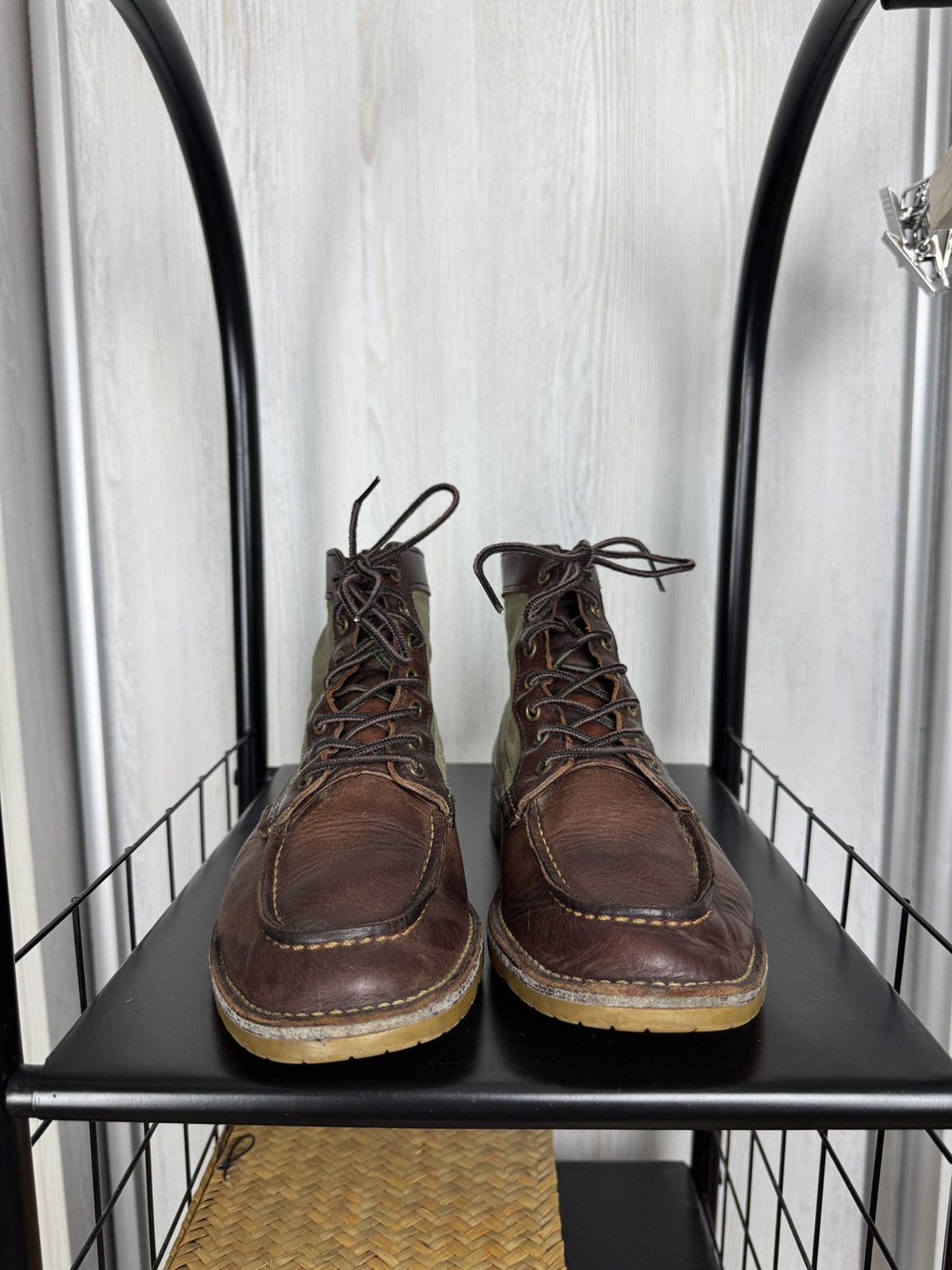Red Wing Red Wing Weekender Moc 3336 Briar With Olive Canvas Boots Size US 8.5 / EU 41-42 - 5 Thumbnail