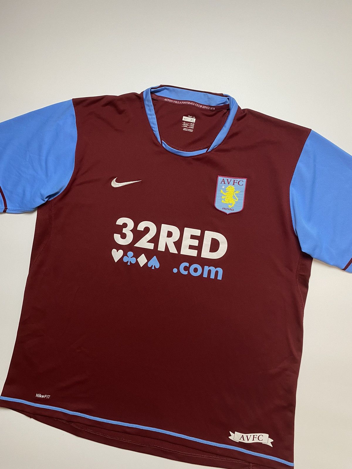 Nike Nike Aston Villa 2007/2008 vintage jersey football t shirt Size US XL / EU 56 / 4 - 2 Thumbnail