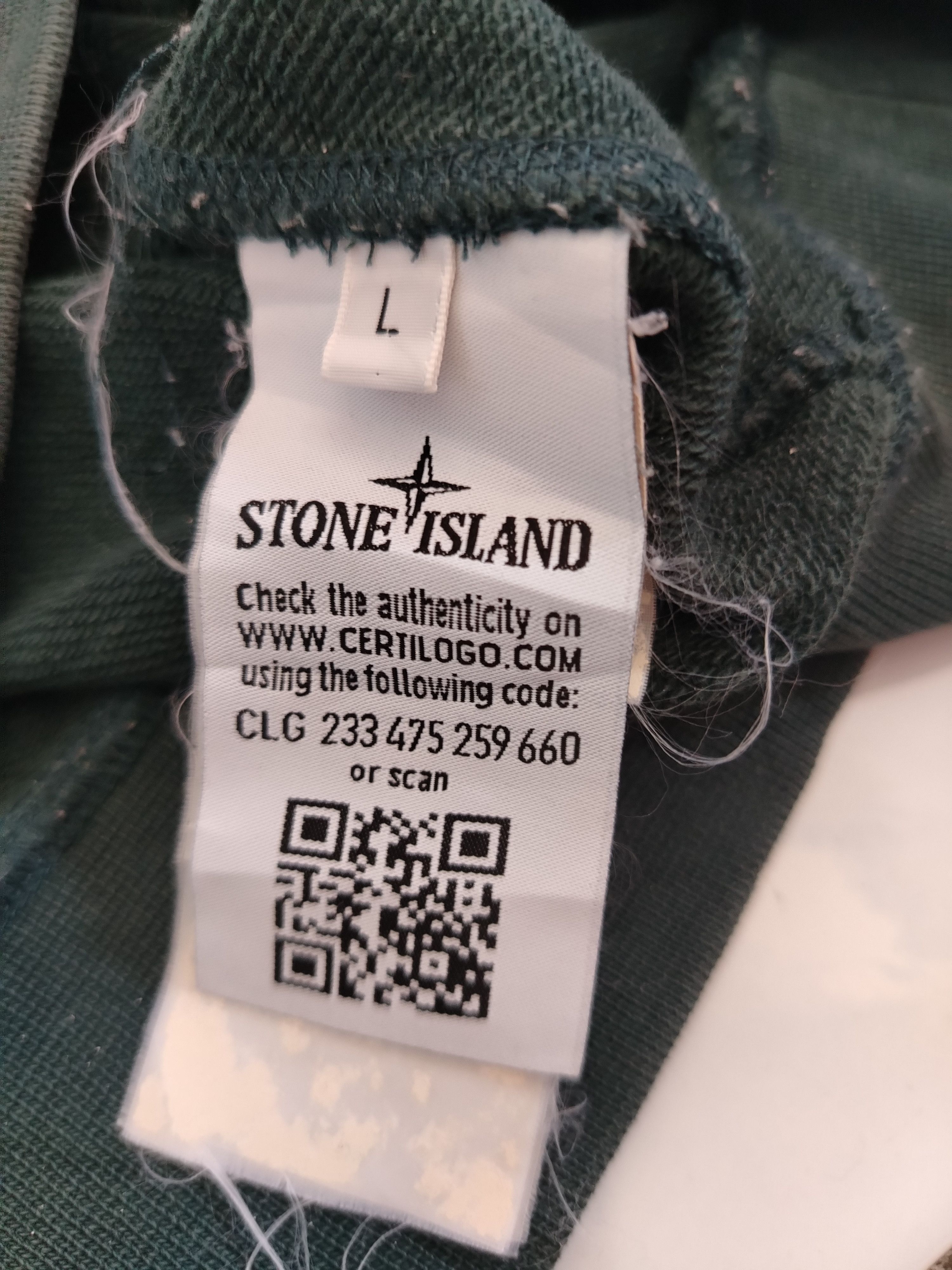 Stone Island Garment Dyed Crewneck Sweatshirt (Olive) Description Size US XL / EU 56 / 4 - 8 Thumbnail