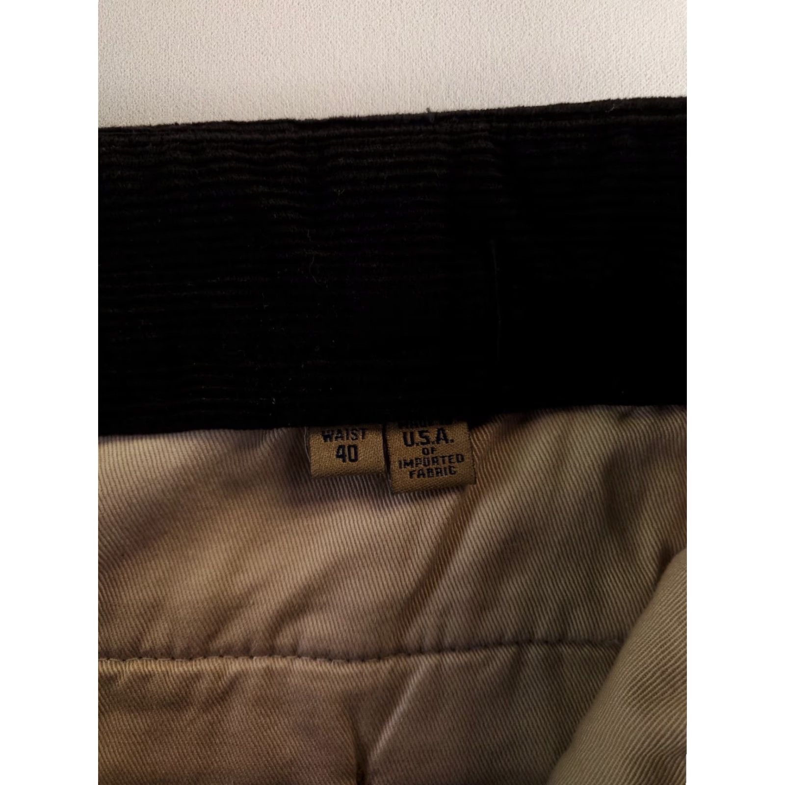 Bills Khakis BILLS KHAKIS Corduroy Pants Black Made USA Mens 40 Regular 32 Inseam Chino 40 x 31.5 Actual Mens Size US 40 / EU 56 - 2 Thumbnail