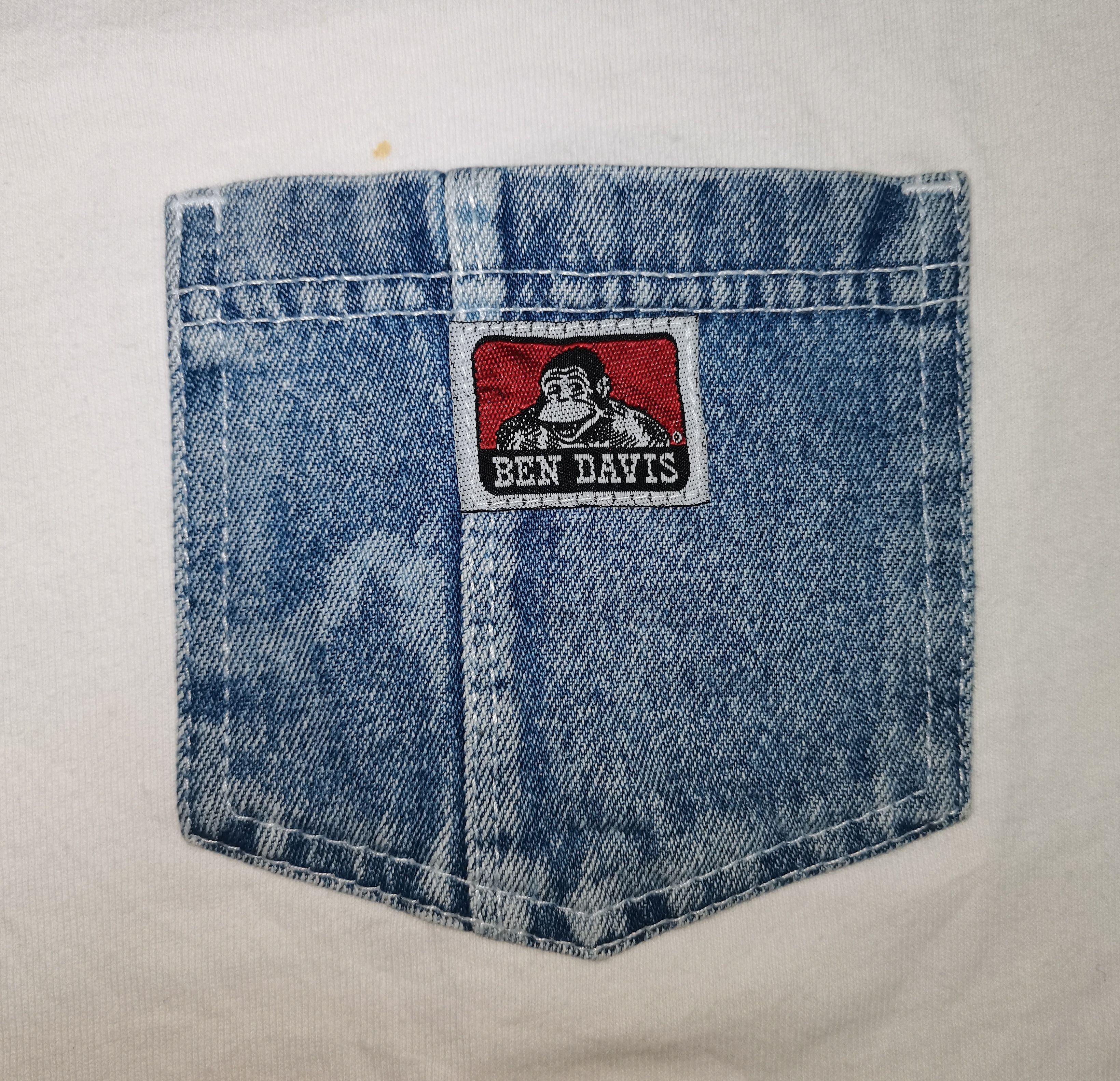 Ben Davis × Vintage BEN DAVIS DENIM SINGLE POCKET SHIRT Size US L / EU 52-54 / 3 - 3 Thumbnail