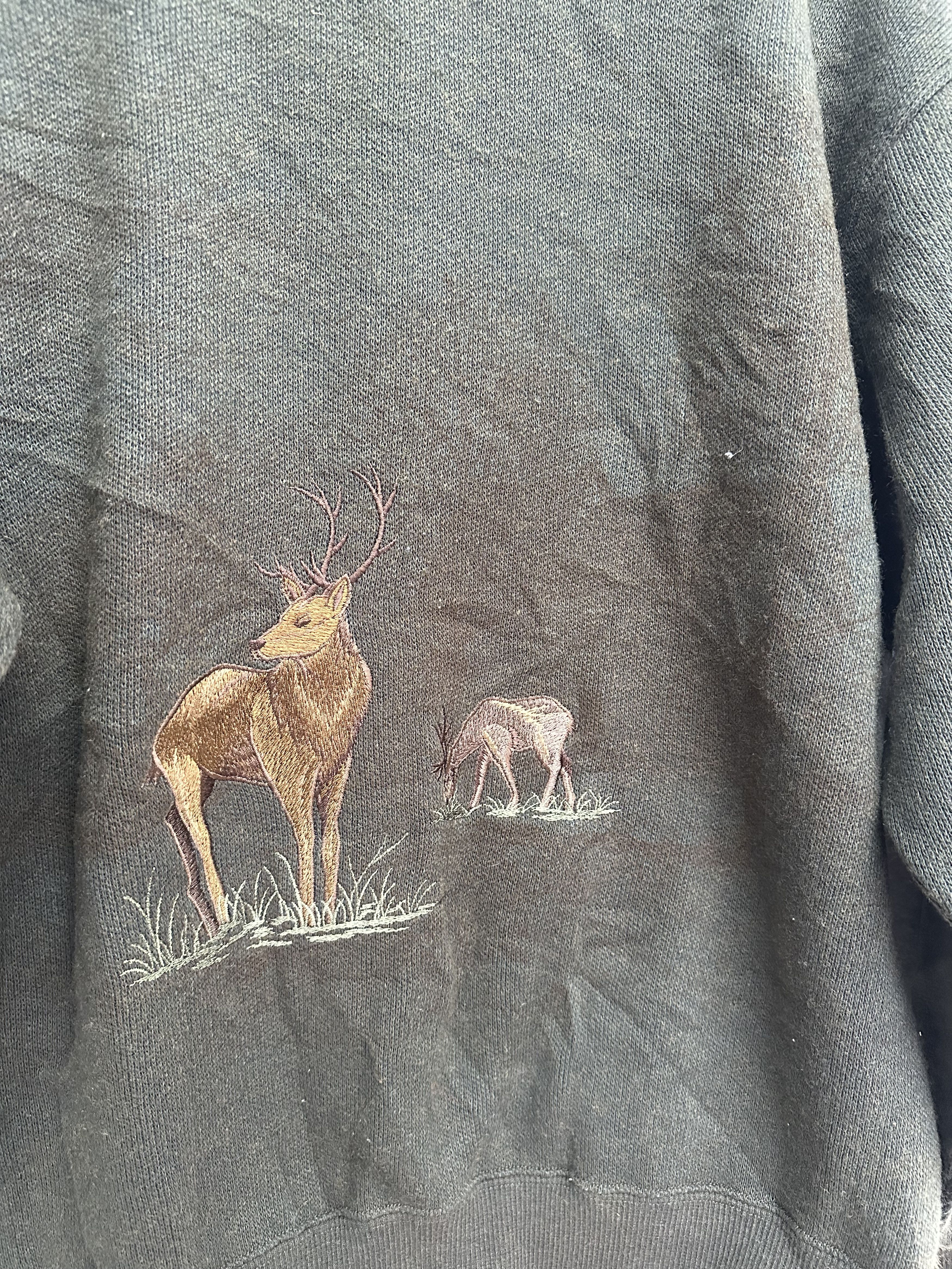 Habitat Japanese Brand Crewneck Animal Sweatshirt by Bush Hill Size US L / EU 52-54 / 3 - 3 Thumbnail