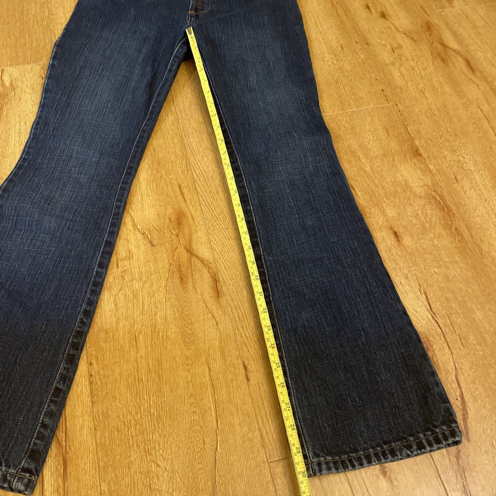 Old Navy VINTAGE Old Navy Jeans Bootcut Denim 29x30 Size 4 Dark Wash Snap Front 90s Y2K Womens Size 27" / US 4 / IT 40 - 5 Thumbnail