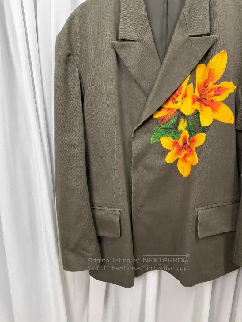 Yohji Yamamoto Yohji Yamamoto Size 2 Lily flower dye-painted blazer with f Size 38R - 3 Thumbnail