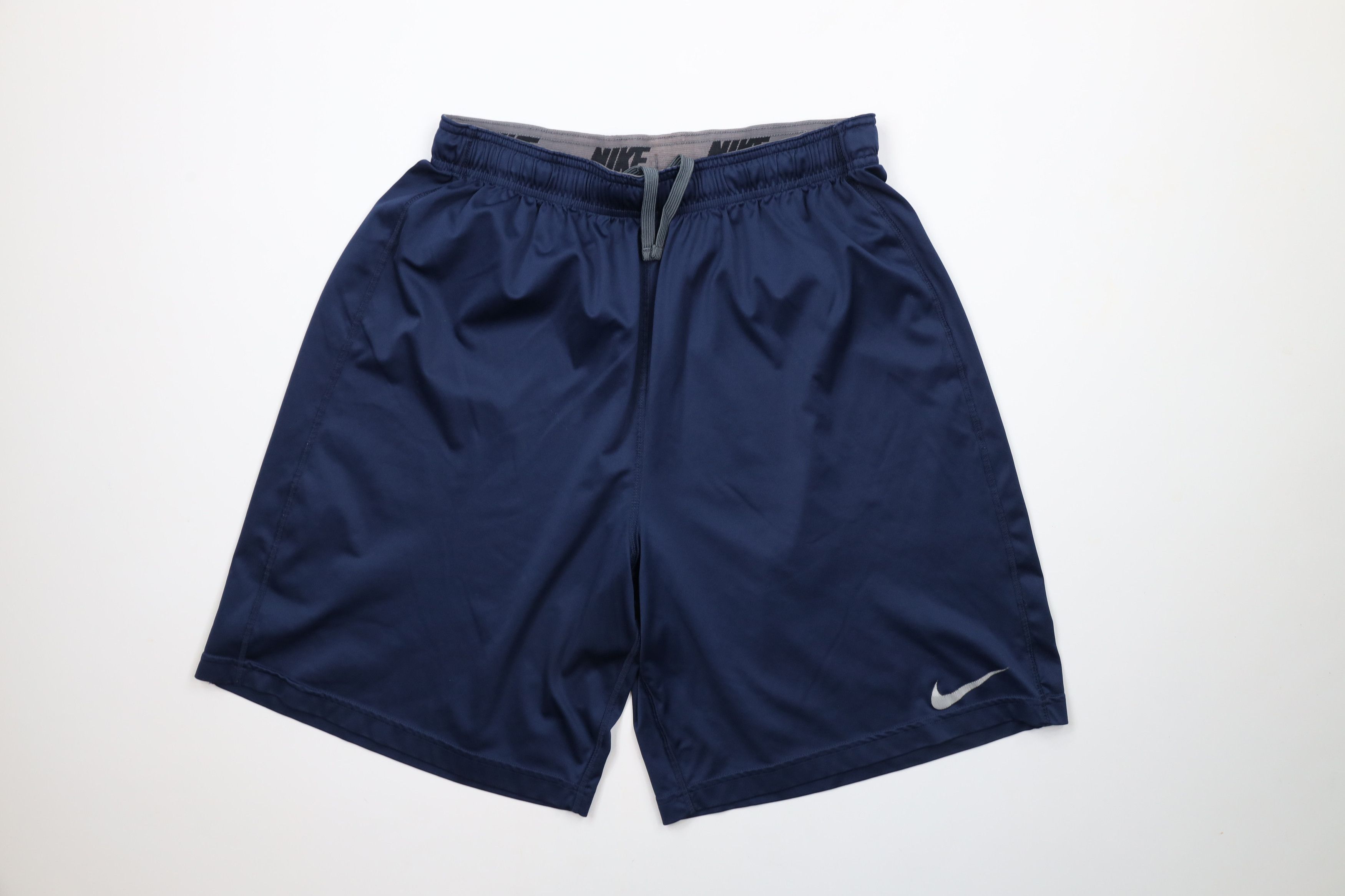 Nike × Vintage Vintage Nike Scott Mini Swoosh Gym Basketball Shorts Blue Size US 34 / EU 50 - 1 Thumbnail