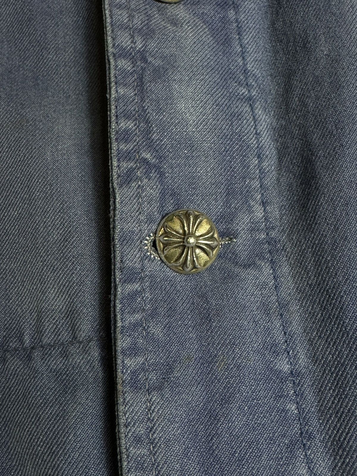Chrome Hearts Chrome Hearts Cross Patch French Work Wear Jacket XL Size US XL / EU 56 / 4 - 12 Thumbnail