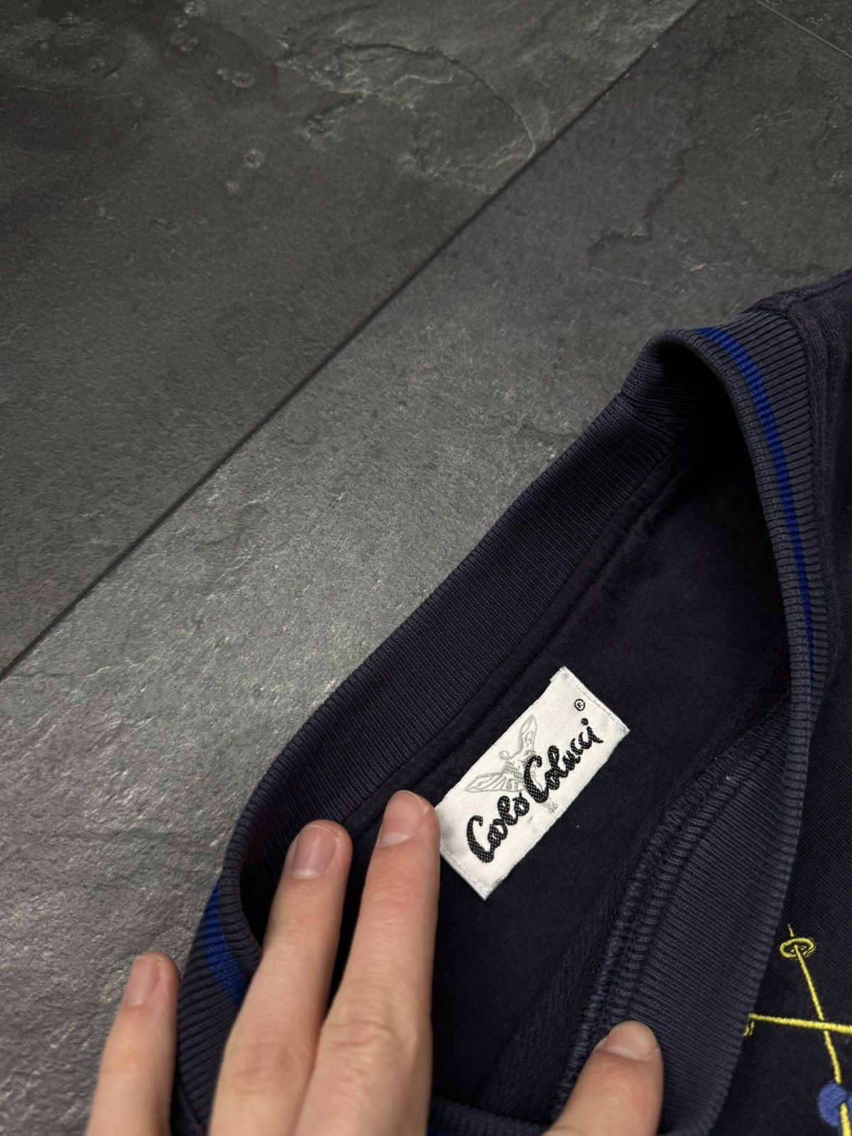 Carlo Colucci × Vintage Vintage Carlo colucci big logo sweatshirt Size US L / EU 52-54 / 3 - 3 Thumbnail